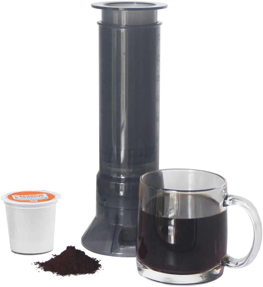 Boundle of Deluxe K Cup Carousel Holder and Portable Coffee Press for K Cups