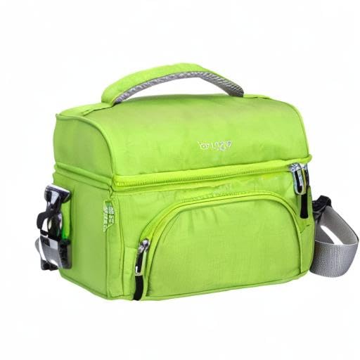 Bentgo® Deluxe Lunch Bag - Durable and Insulated Lunch Tote with Zippered Outer Pocket, Internal Mesh Pocket, Padded & Adjustable Straps, & 2-Way Zippers - Fits Most Lunch Boxes (Carbon Black)