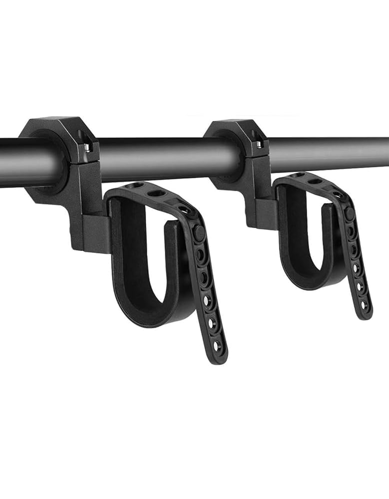 KEMIMOTO UTV Hunting Tool Holder Rack, Roll Bar UTV Tool Holder Shovel Mount Bow Rack Fits 1.75”- 2” Roll Bars