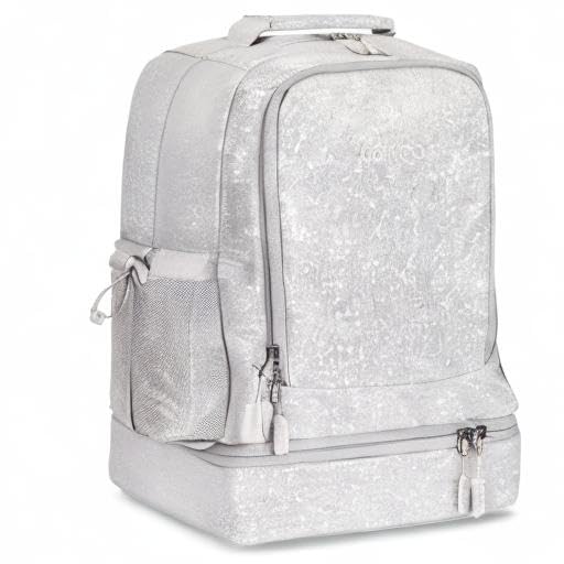 Bentgo Kids 2-in-1 Backpack & Insulated Lunch Bag - Durable 16” Backpack & Lunch Container in Unique Prints for School & Travel - Water Resistant, Padded & Large Compartments (Dinosaur)