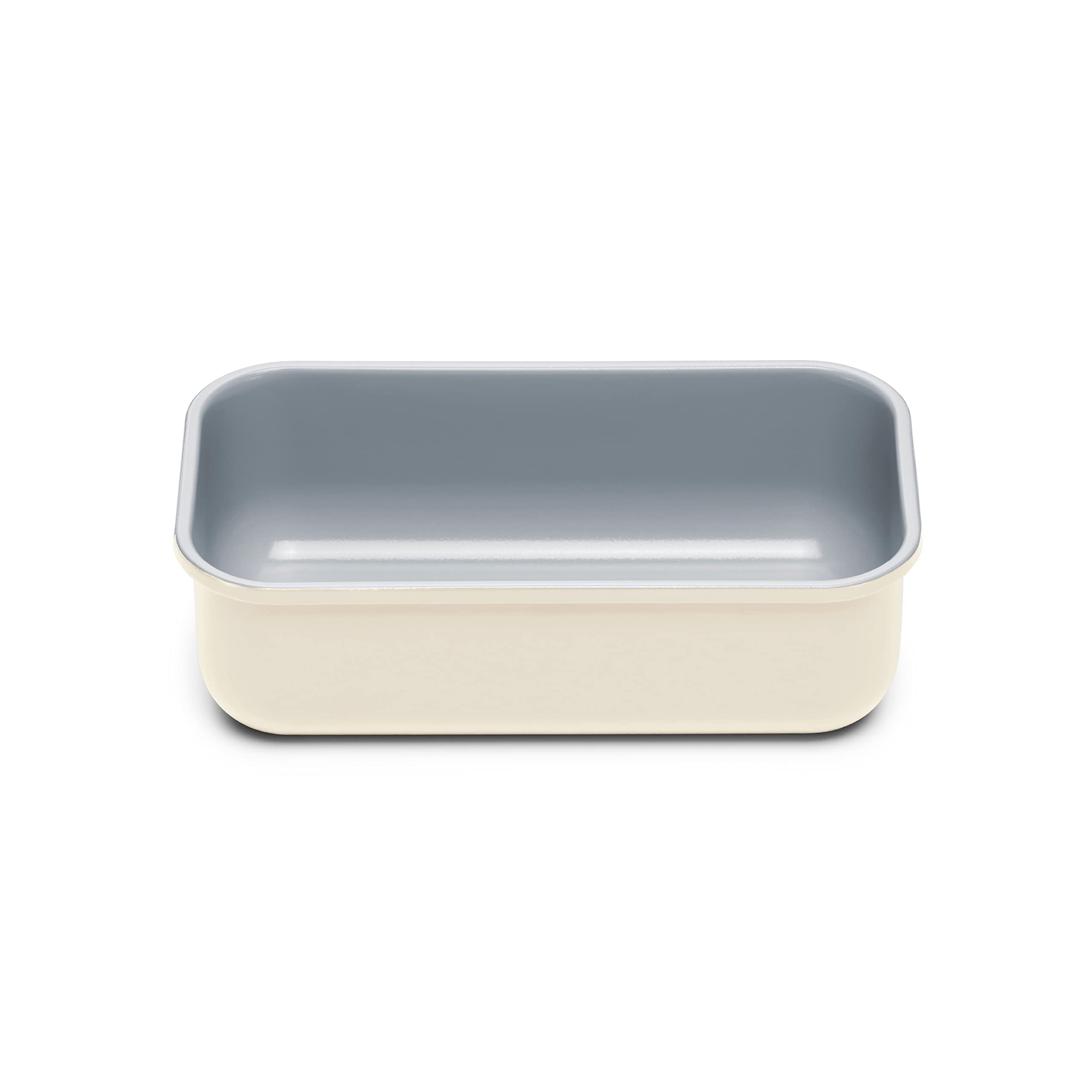 Caraway Non-Stick Ceramic 1 lb Loaf Pan - Naturally Slick Ceramic Coating - Non-Toxic, PTFE & PFOA Free - Perfect for Pound Cakes, Breads, & More - Cream