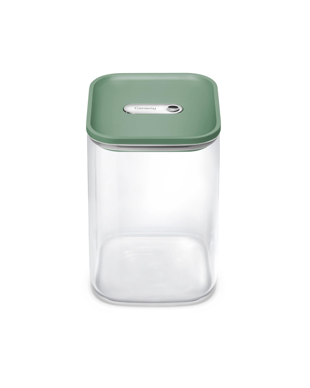 Caraway 4qt Glass Airtight Food Storage Container with Lid – Non-Toxic, BPA-Free Kitchen Storage Container – Stackable, Space-Saving Airtight Container for Dry Goods and More - Cream