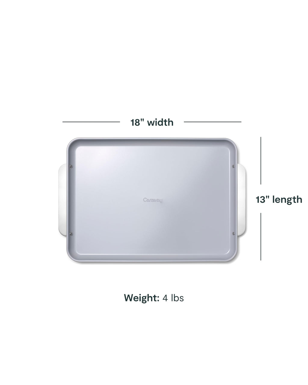 Caraway Non-Stick Ceramic Medium Baking Sheet Duo - Naturally Slick Ceramic Coating - Non-Toxic, PTFE & PFOA Free - Perfect for Baking, Roasting, and More - Medium (15" x 10") - Cream