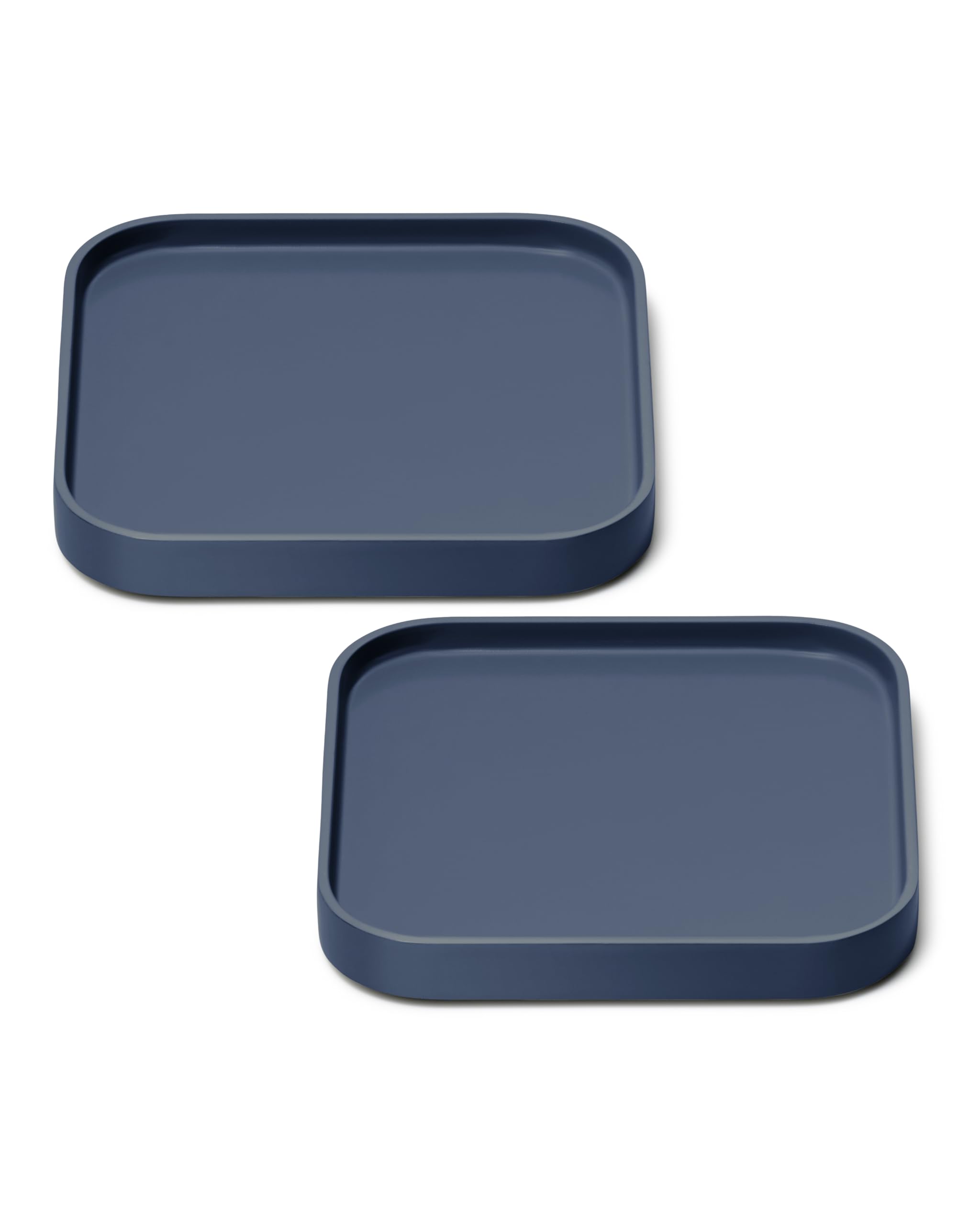 Caraway Spoon Rest Set of 2 - Stackable Spoon Holder for Kitchen Counter - Drip Catching, Heat-Resistant Design - Non-Slip Base - Cream