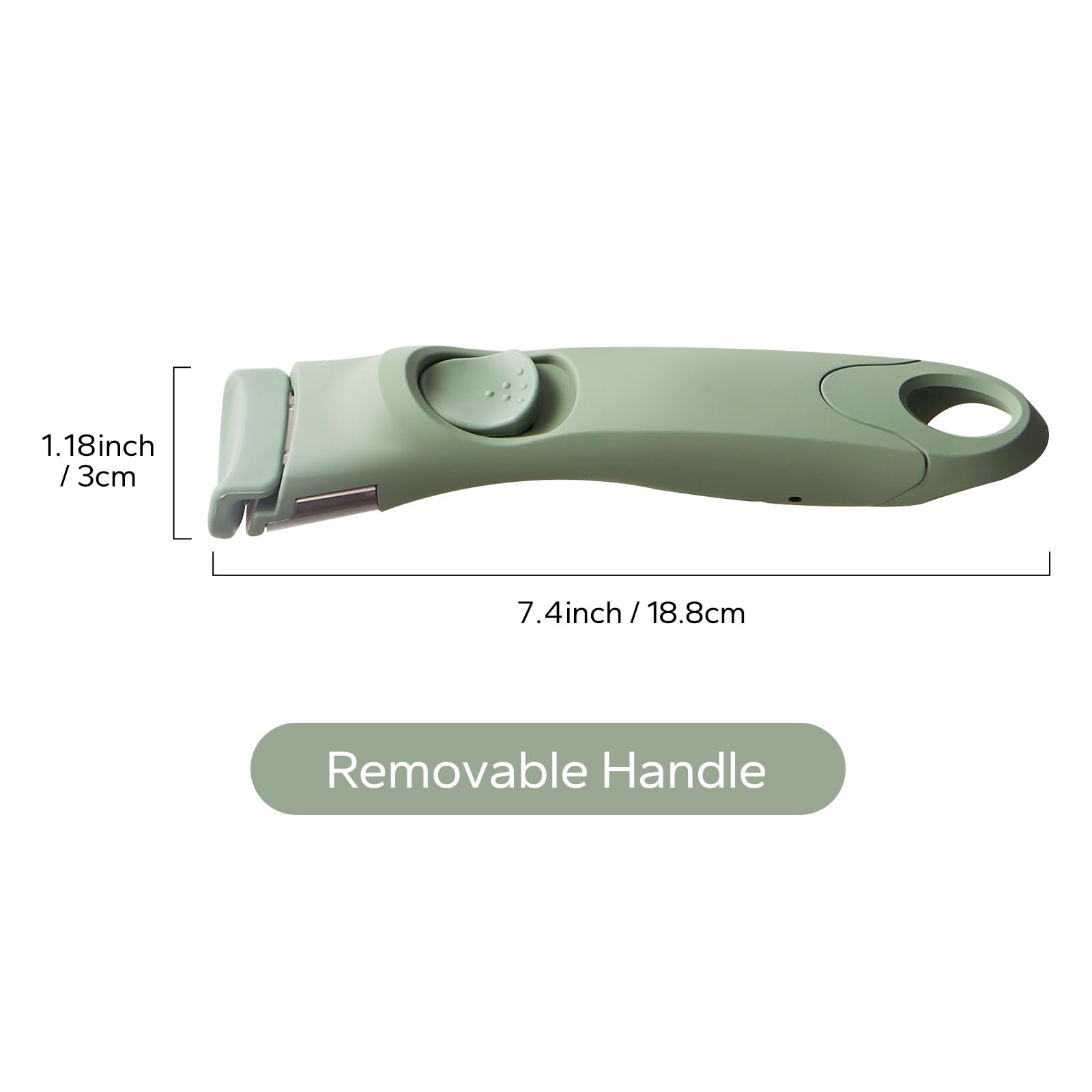 Redchef Removable Handle White - Detachable Handle Cookware Replacement, Universal Cookware Handle, Ideal Replacement for All Cookware