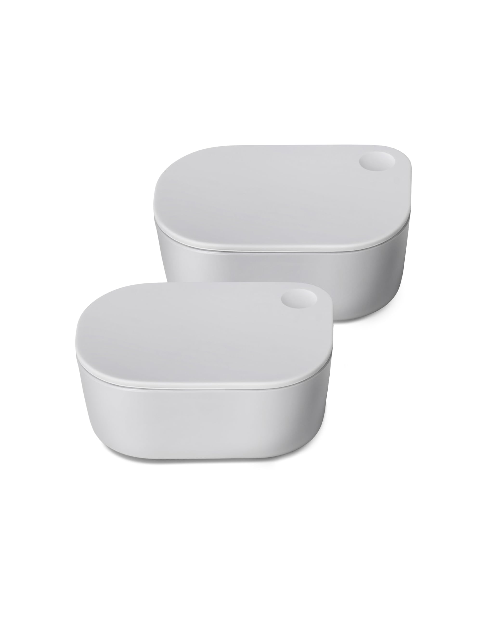 Caraway Glass Food Storage - 6.6 Cup Glass Container - Ceramic Coated Food Container - Non Stick Lunch Box Container with Lids - Dishwasher, Oven, & Microwave Safe - Cream