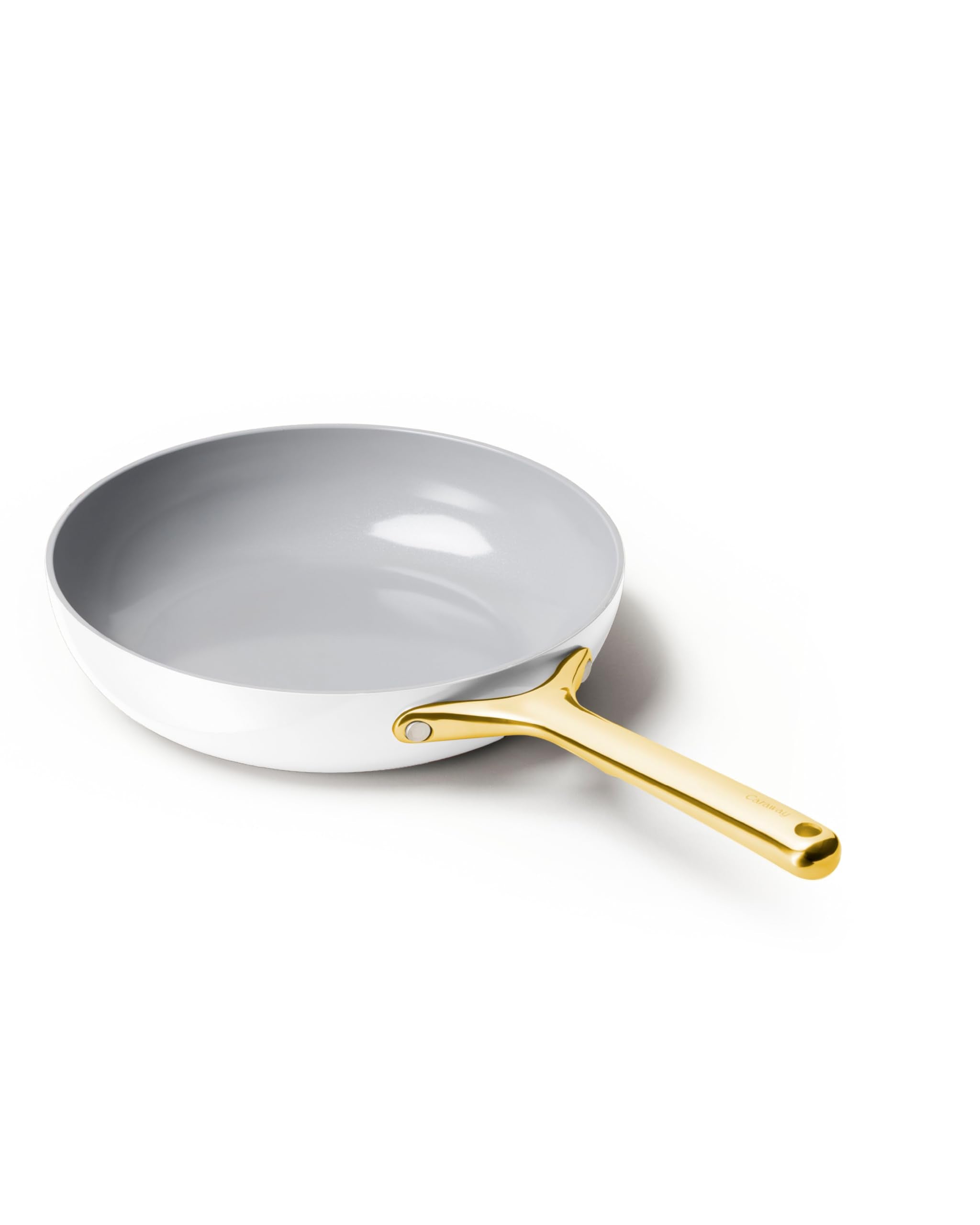 Caraway Nonstick Ceramic Frying Pan (2.7 qt, 10.5") - Non Toxic, PTFE & PFOA Free - Oven Safe & Compatible with All Stovetops (Gas, Electric & Induction) - Cream