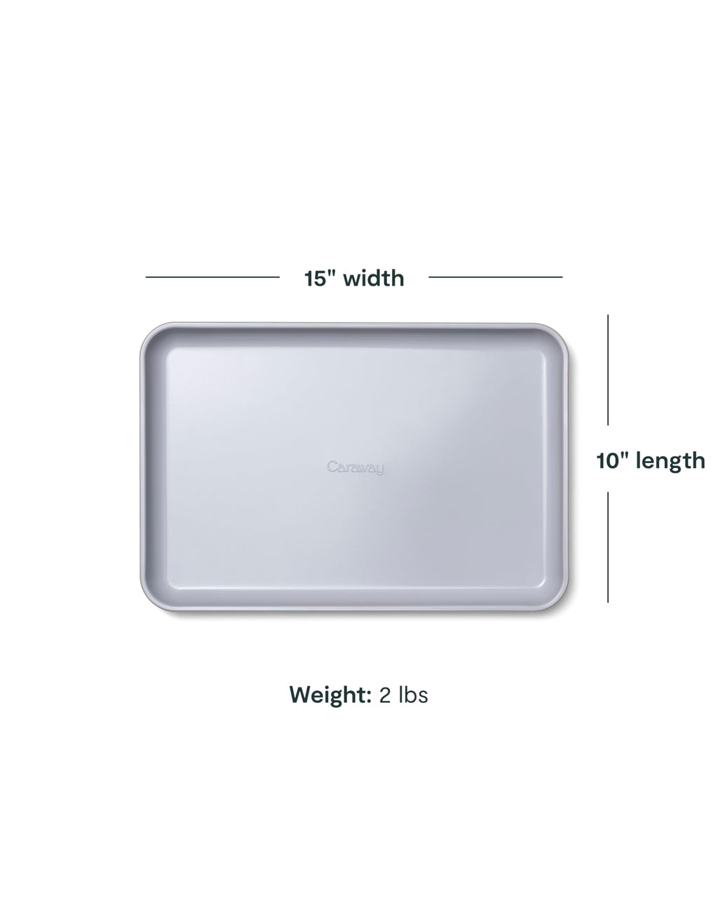 Caraway Nonstick Ceramic Small Baking Sheet (9x13”) – Non-Toxic, PTFE & PFOA Free – Oven Safe – Aluminized Steel Core – Mini Sheet Pan for Baking, Roasting & More - Cream