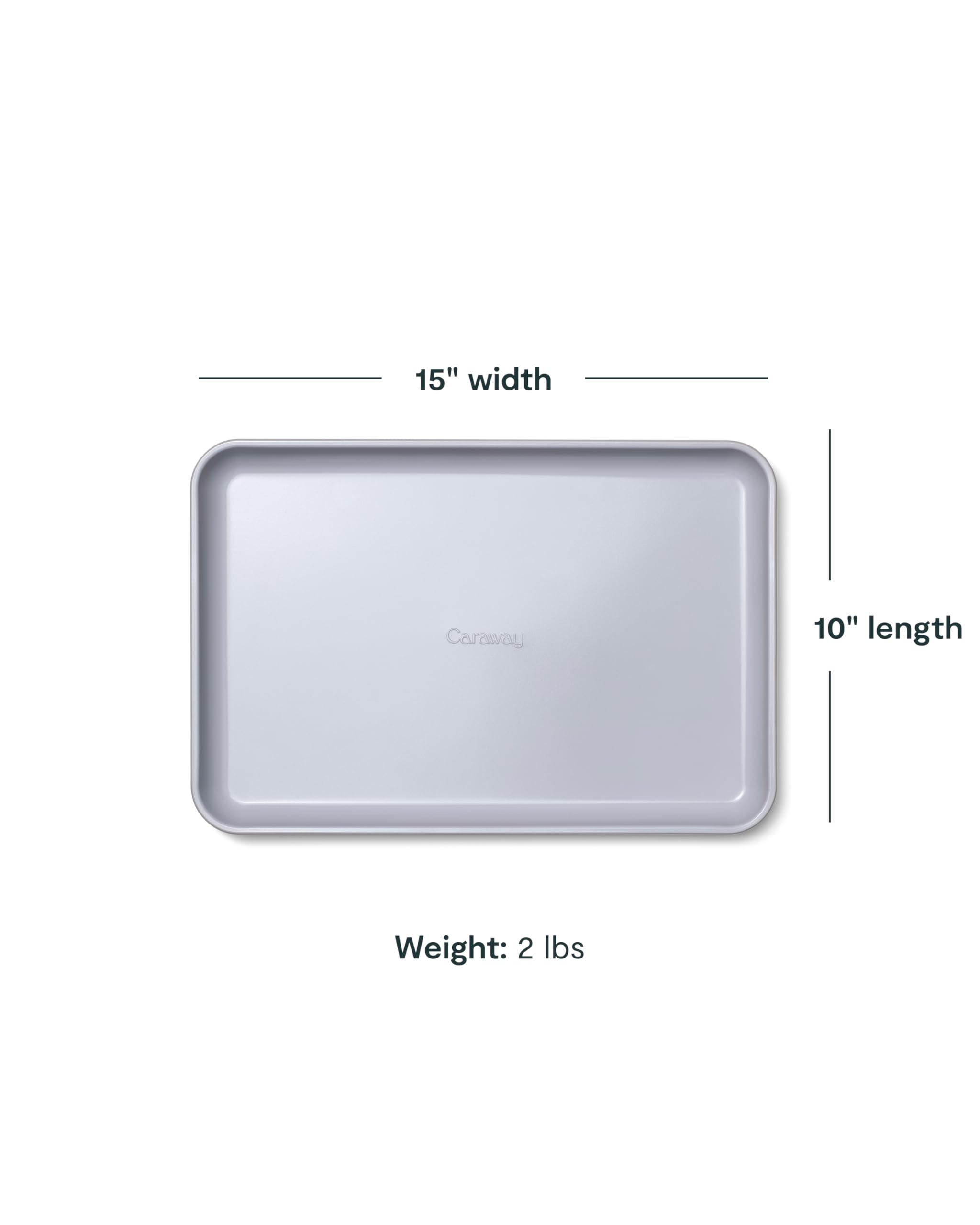 Caraway Nonstick Ceramic Small Baking Sheet (9x13”) – Non-Toxic, PTFE & PFOA Free – Oven Safe – Aluminized Steel Core – Mini Sheet Pan for Baking, Roasting & More - Cream