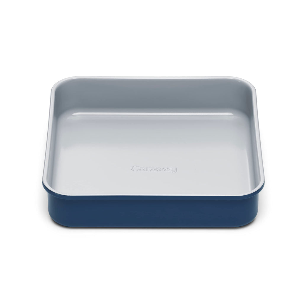 Caraway 9” Square Pan - Non-Stick Ceramic Coating - Free From Forever Chemicals - Cake Pan Perfect for Brownies, Lemon Bars, & More - Cream