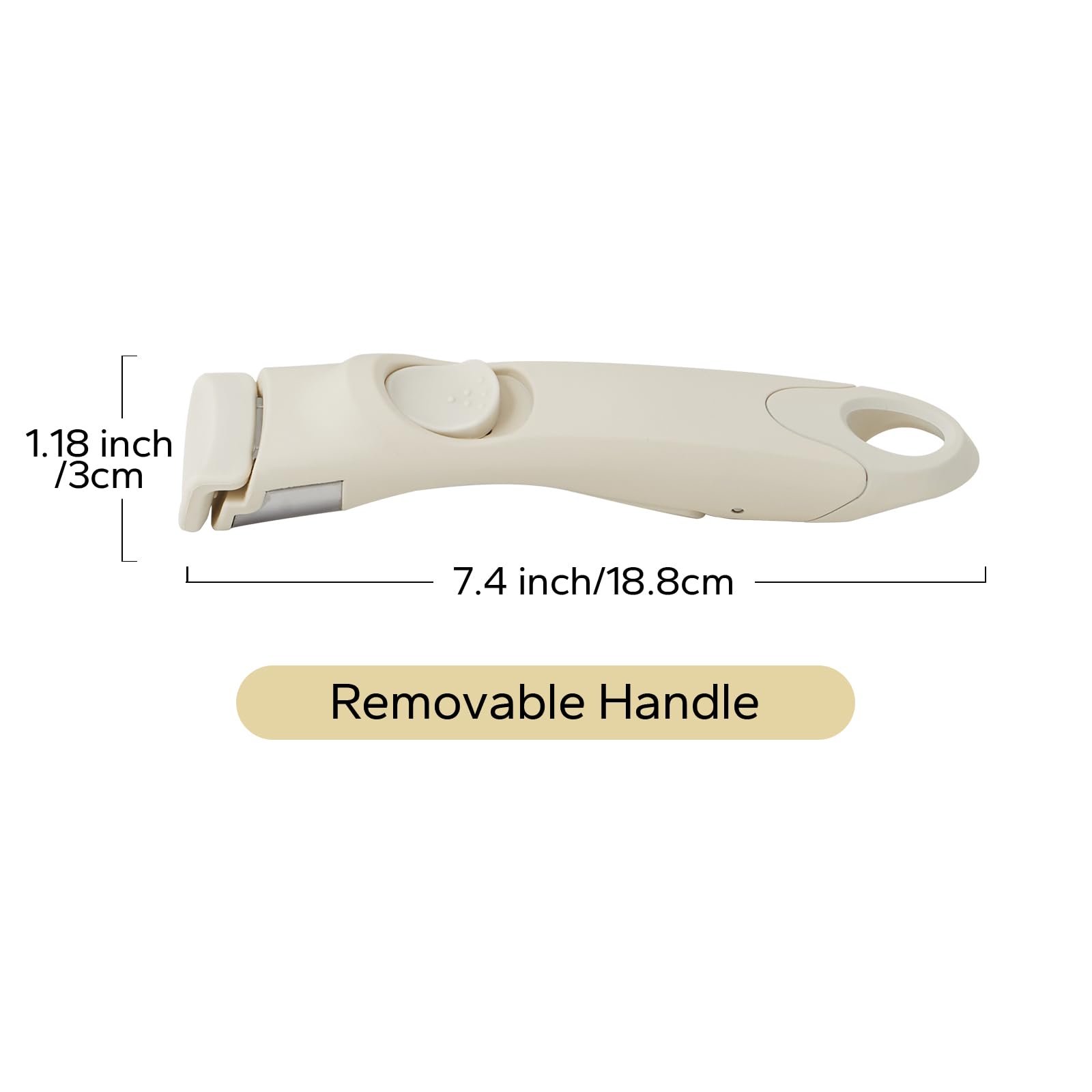 Redchef Removable Handle White - Detachable Handle Cookware Replacement, Universal Cookware Handle, Ideal Replacement for All Cookware