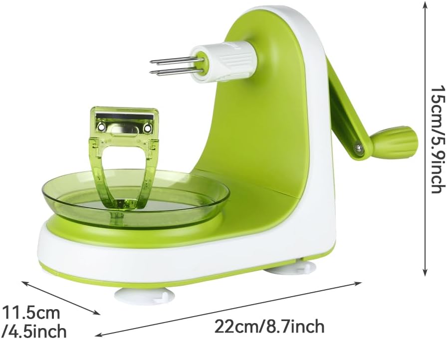 KEOUKE Manual Apple Peeler with Suction Base - Quick, Safe Desktop Apple Skin Peeler, Replaceable Blade, Easy to Clean for Home Kitchen Quick Applesauce Pie Making