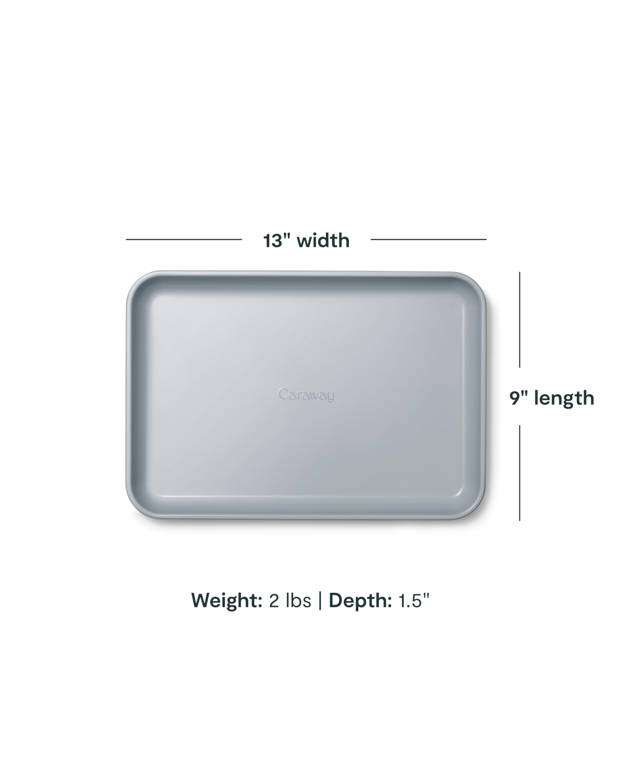 Caraway Non-Stick Ceramic Medium Baking Sheet Duo - Naturally Slick Ceramic Coating - Non-Toxic, PTFE & PFOA Free - Perfect for Baking, Roasting, and More - Medium (15" x 10") - Cream