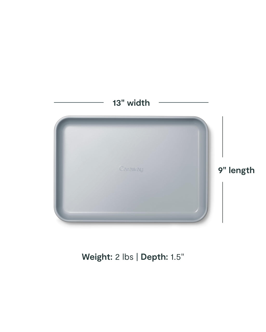Caraway Non-Stick Ceramic Medium Baking Sheet Duo - Naturally Slick Ceramic Coating - Non-Toxic, PTFE & PFOA Free - Perfect for Baking, Roasting, and More - Medium (15" x 10") - Cream