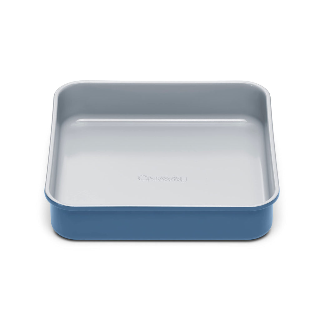 Caraway 9” Square Pan - Non-Stick Ceramic Coating - Free From Forever Chemicals - Cake Pan Perfect for Brownies, Lemon Bars, & More - Cream