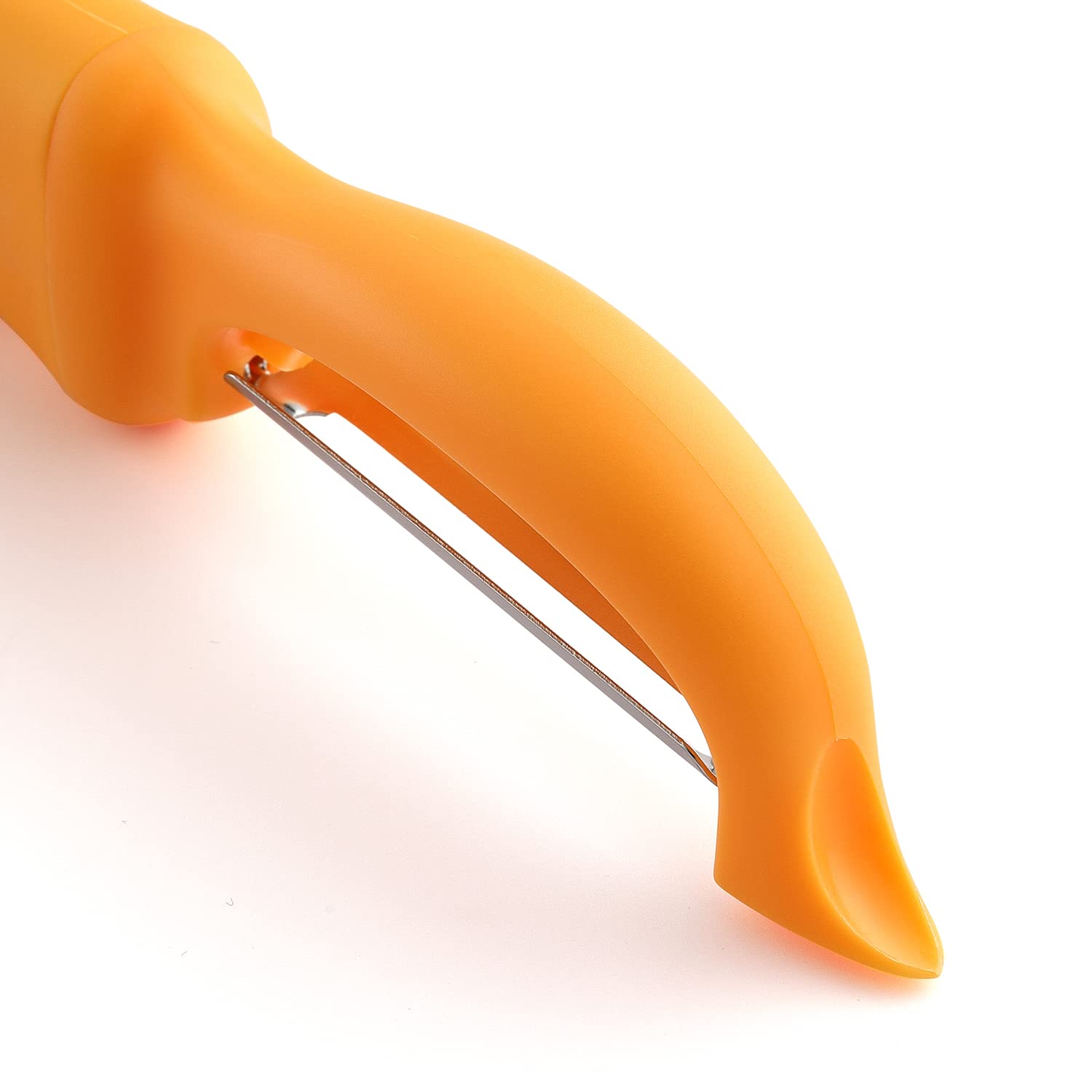Spring Chef Premium Swivel Vegetable Peeler, Soft Grip Handle and Ultra Sharp Stainless Steel Blades - Perfect Kitchen Peeler For Veggie, Fruit, Potato, Carrot, Apple - Black