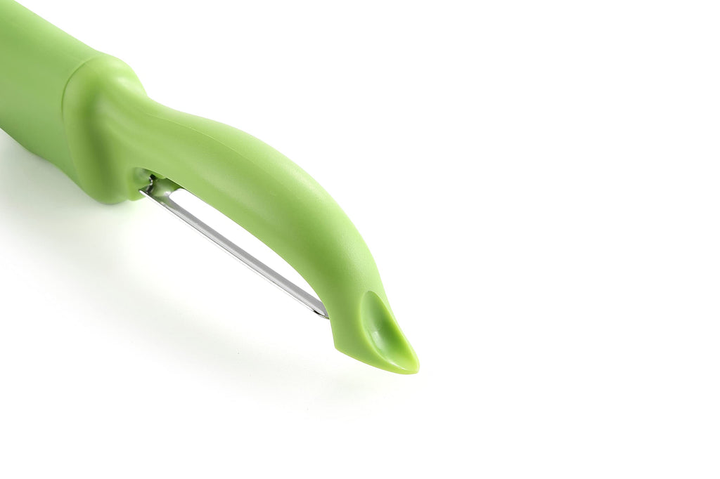 Spring Chef Premium Swivel Vegetable Peeler, Soft Grip Handle and Ultra Sharp Stainless Steel Blades - Perfect Kitchen Peeler For Veggie, Fruit, Potato, Carrot, Apple - Black