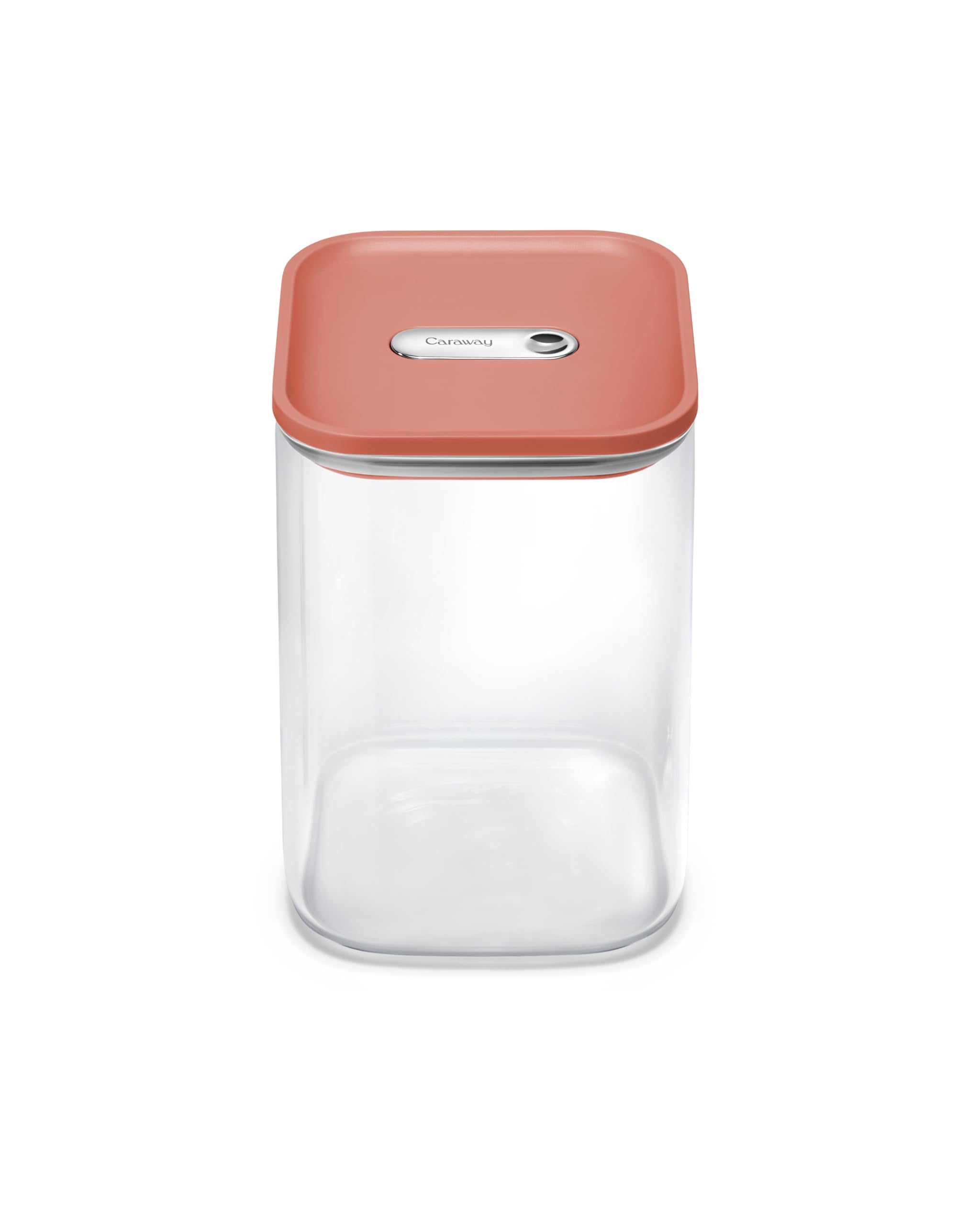 Caraway 4qt Glass Airtight Food Storage Container with Lid – Non-Toxic, BPA-Free Kitchen Storage Container – Stackable, Space-Saving Airtight Container for Dry Goods and More - Cream