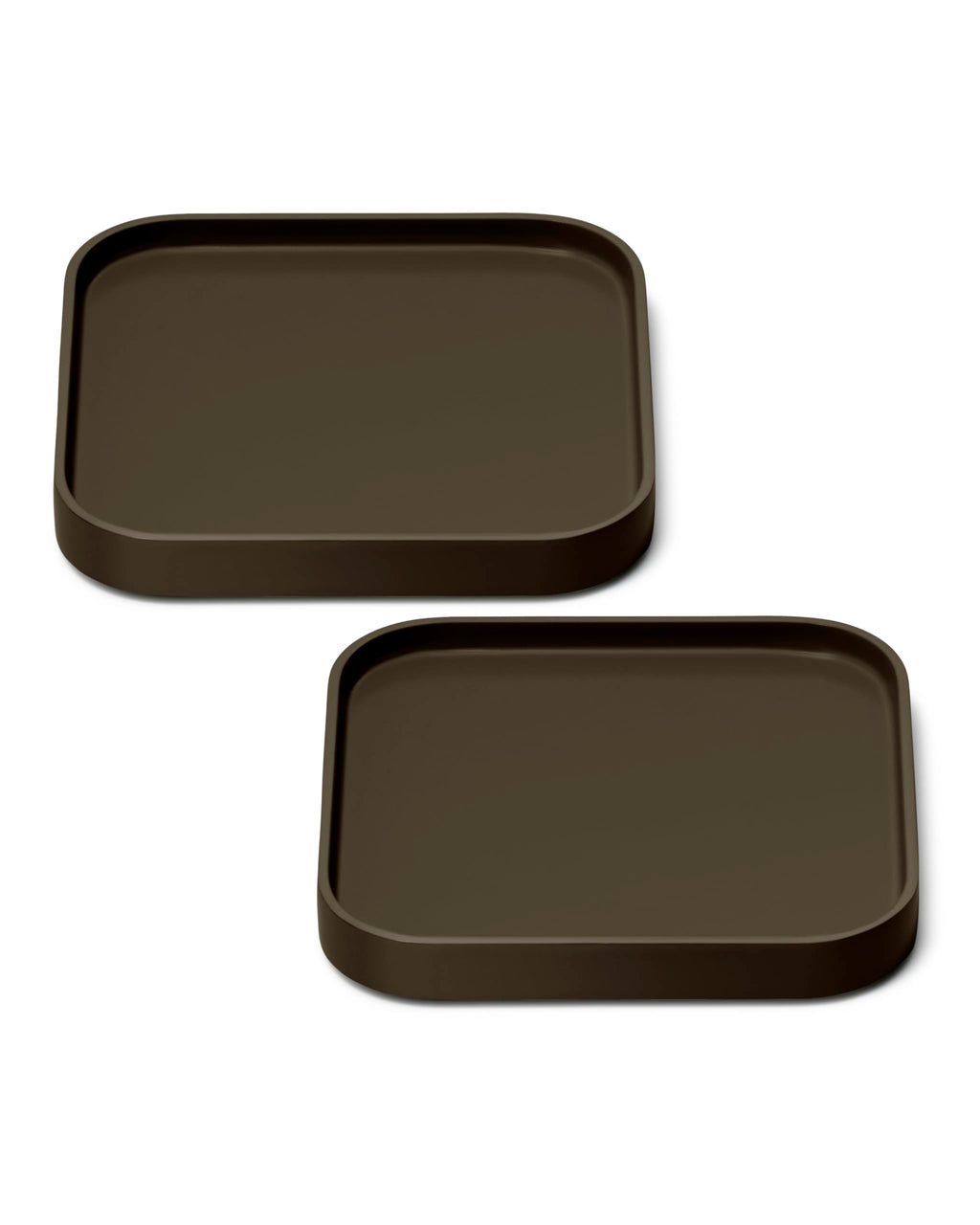 Caraway Spoon Rest Set of 2 - Stackable Spoon Holder for Kitchen Counter - Drip Catching, Heat-Resistant Design - Non-Slip Base - Cream