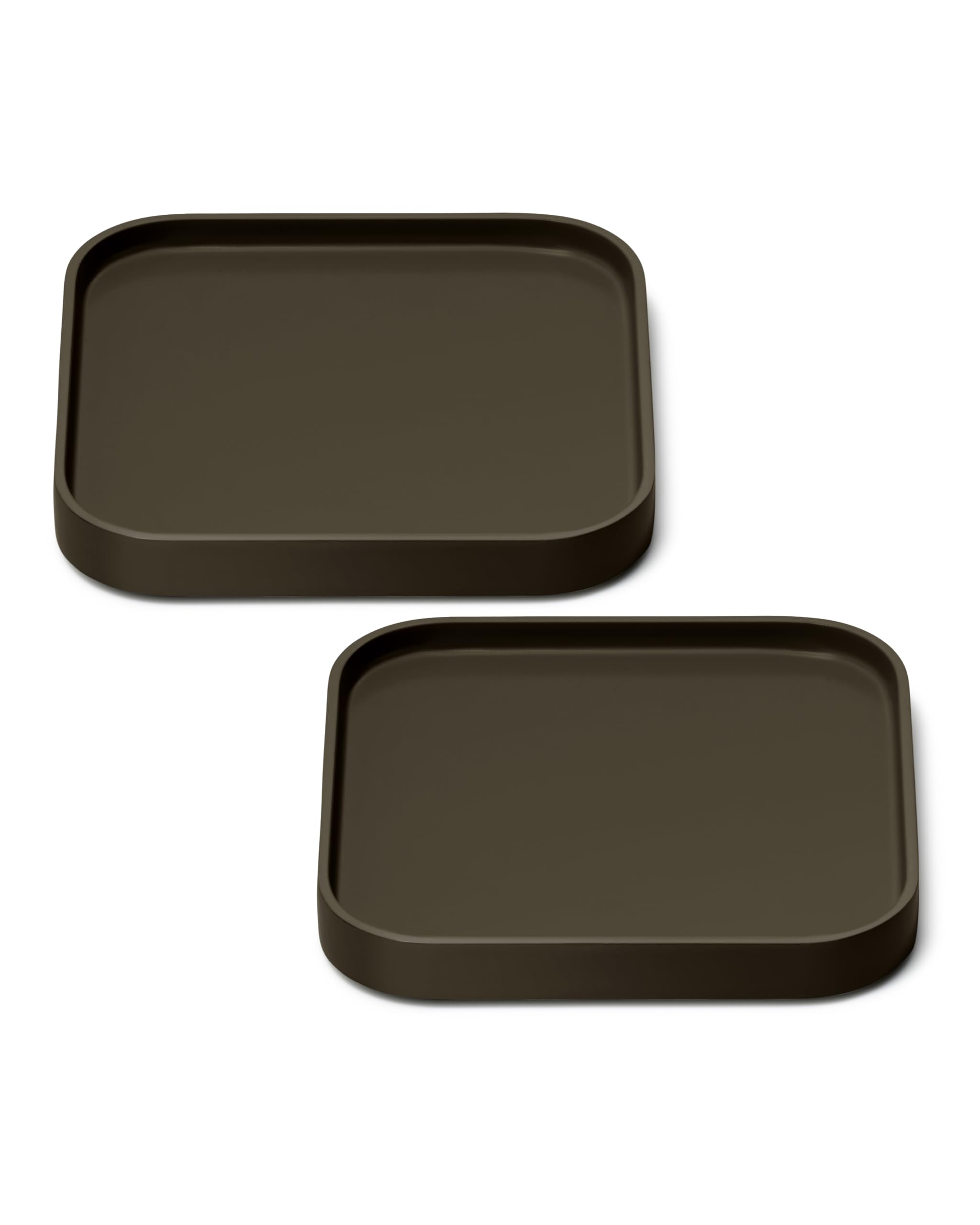 Caraway Spoon Rest Set of 2 - Stackable Spoon Holder for Kitchen Counter - Drip Catching, Heat-Resistant Design - Non-Slip Base - Cream