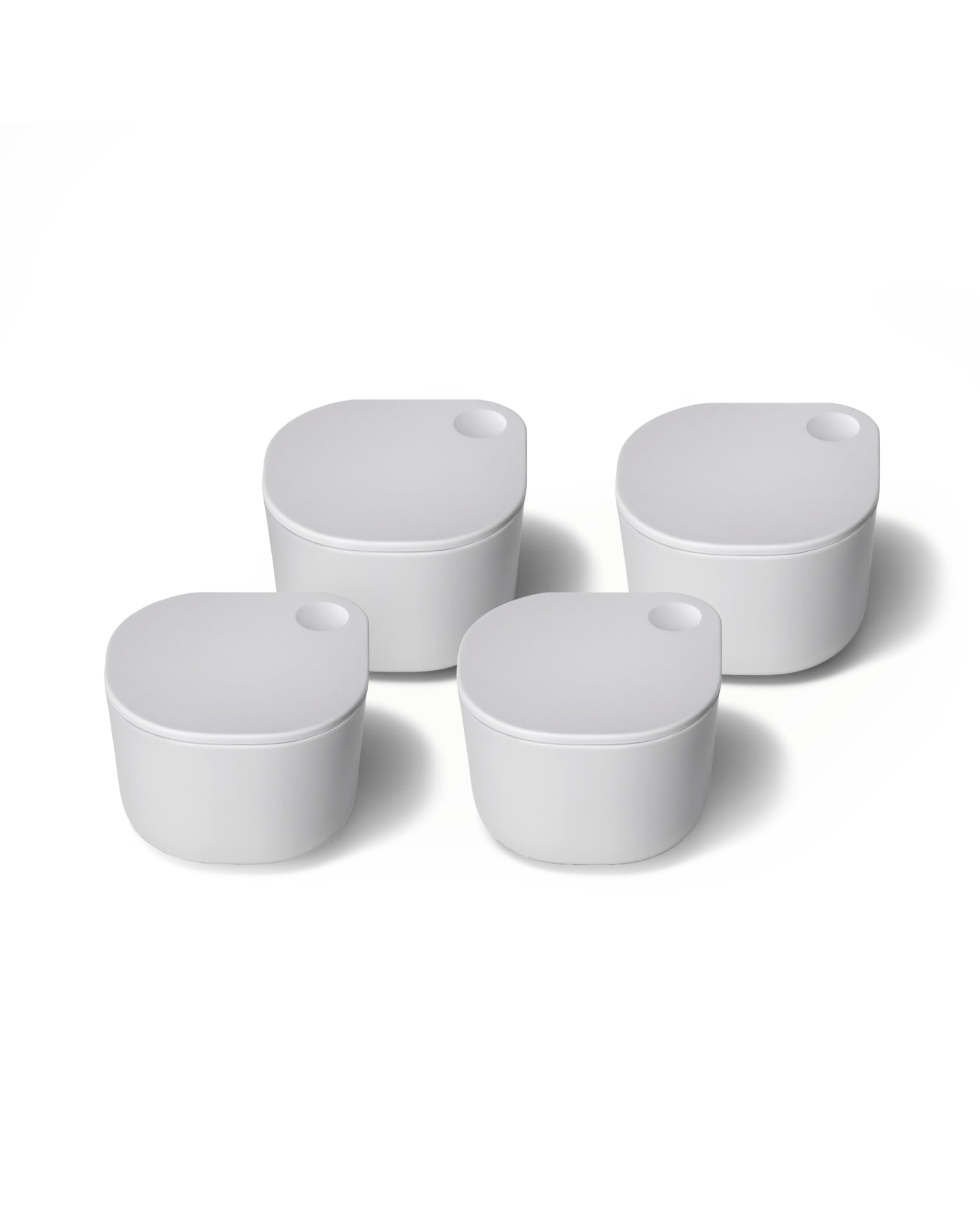 Caraway Glass Food Storage - 6.6 Cup Glass Container - Ceramic Coated Food Container - Non Stick Lunch Box Container with Lids - Dishwasher, Oven, & Microwave Safe - Cream