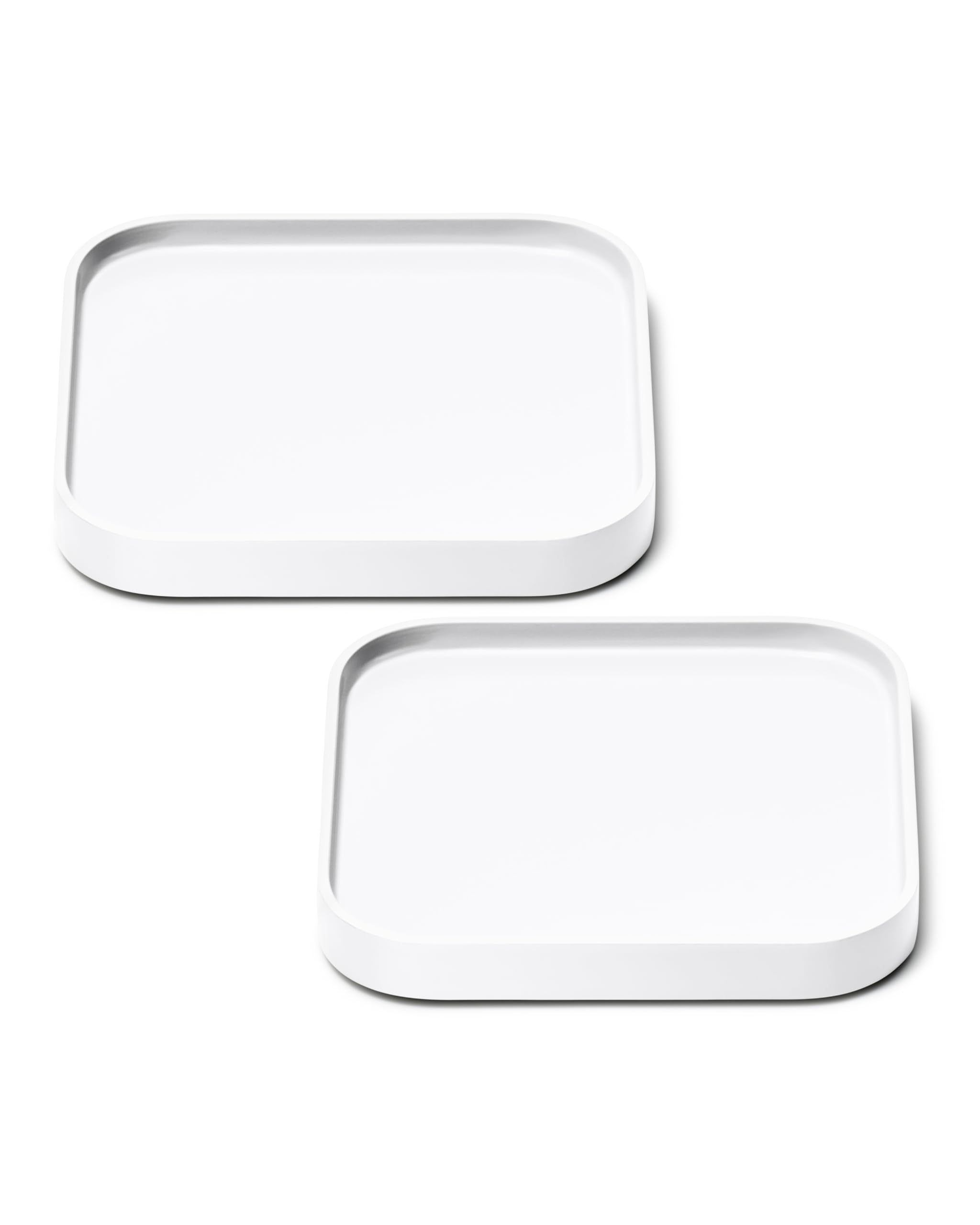 Caraway Spoon Rest Set of 2 - Stackable Spoon Holder for Kitchen Counter - Drip Catching, Heat-Resistant Design - Non-Slip Base - Cream