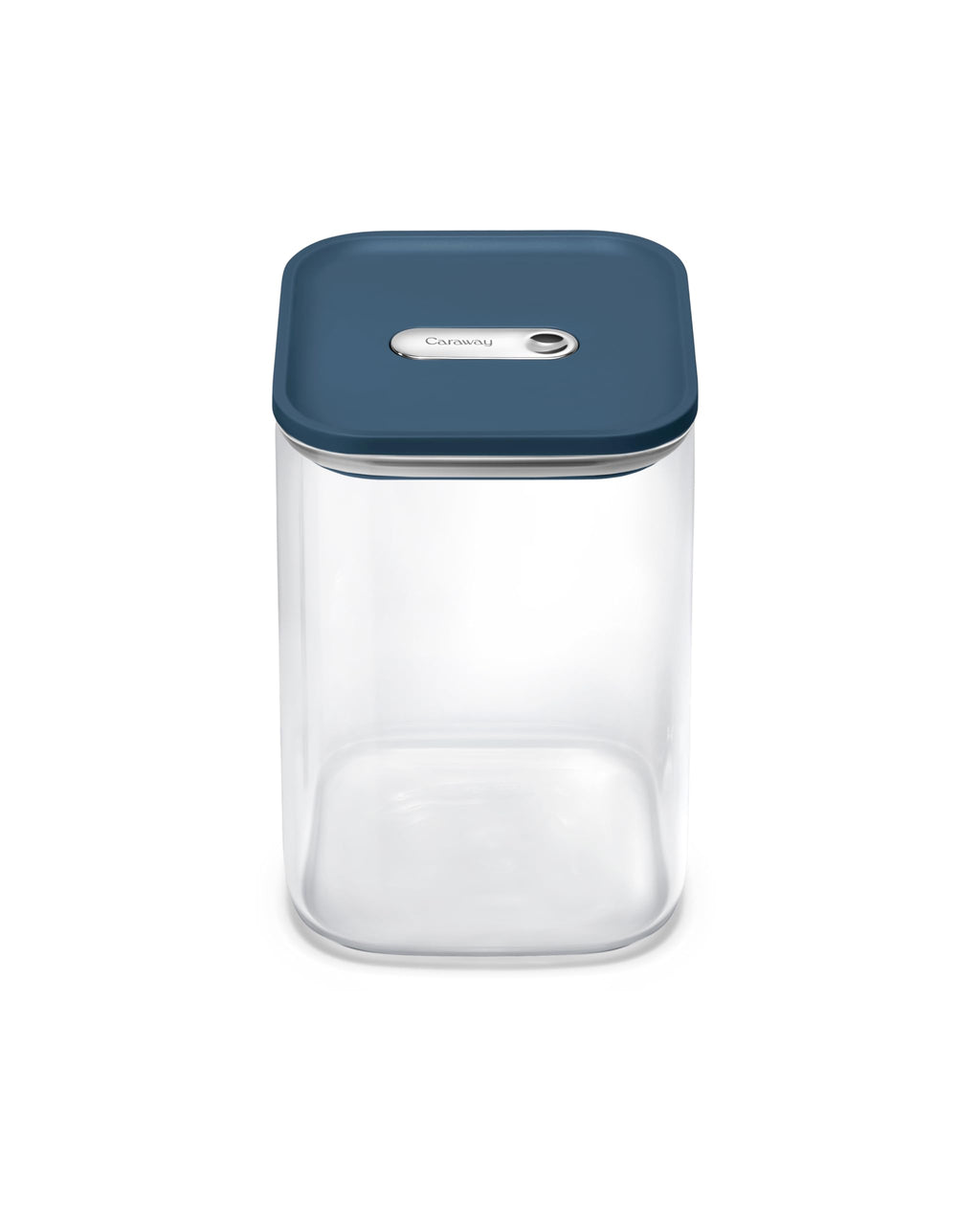 Caraway 4qt Glass Airtight Food Storage Container with Lid – Non-Toxic, BPA-Free Kitchen Storage Container – Stackable, Space-Saving Airtight Container for Dry Goods and More - Cream