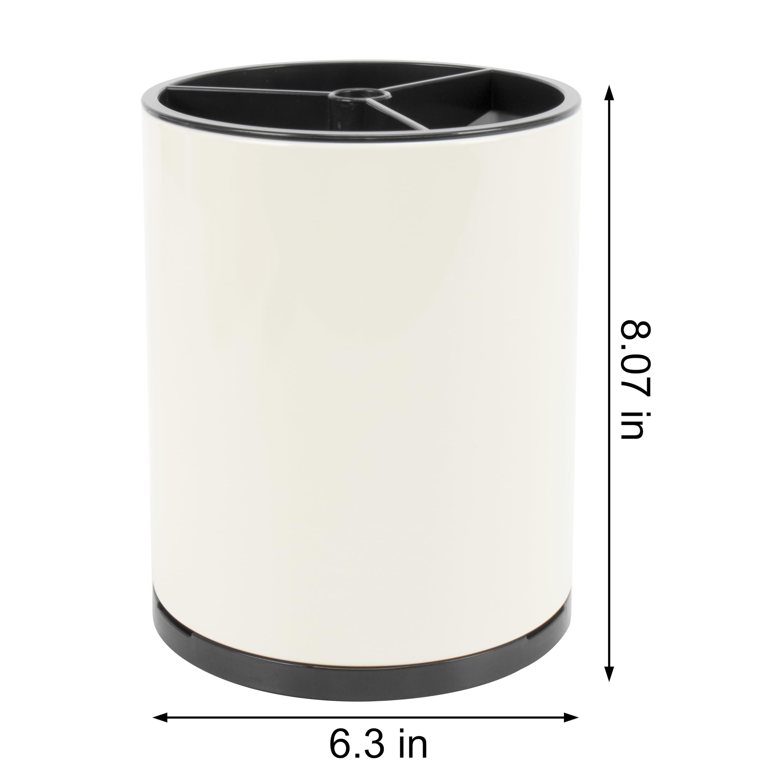 RedCall Stainless Steel Cooking Utensil Holder,360° Rotating Kitchen Utensil Holder,Extra Large Spatula Spoon Holder Counter,Weighted Base Utensil Caddy Storage Organizer for Countertop