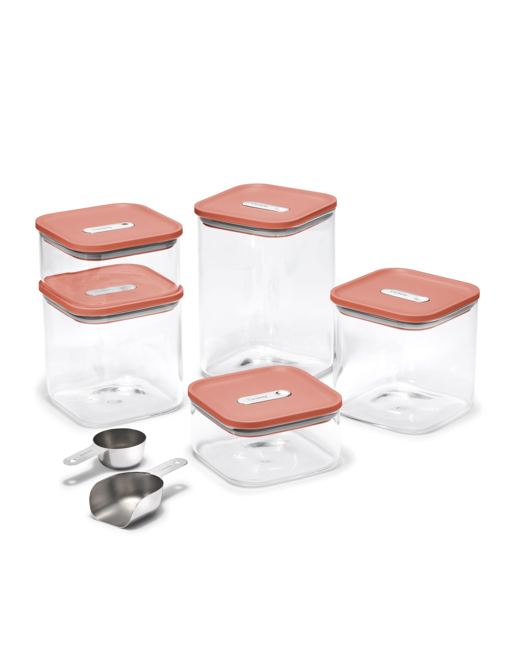 Caraway 13-Piece Glass Airtight Food Storage Containers with Lids – Non-Toxic, BPA-Free Kitchen Storage Containers – Stackable, Space-Saving Airtight Containers for Dry Goods and More - Navy