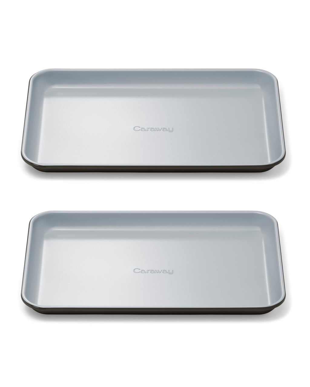 Caraway Non-Stick Ceramic Medium Baking Sheet Duo - Naturally Slick Ceramic Coating - Non-Toxic, PTFE & PFOA Free - Perfect for Baking, Roasting, and More - Medium (15" x 10") - Cream