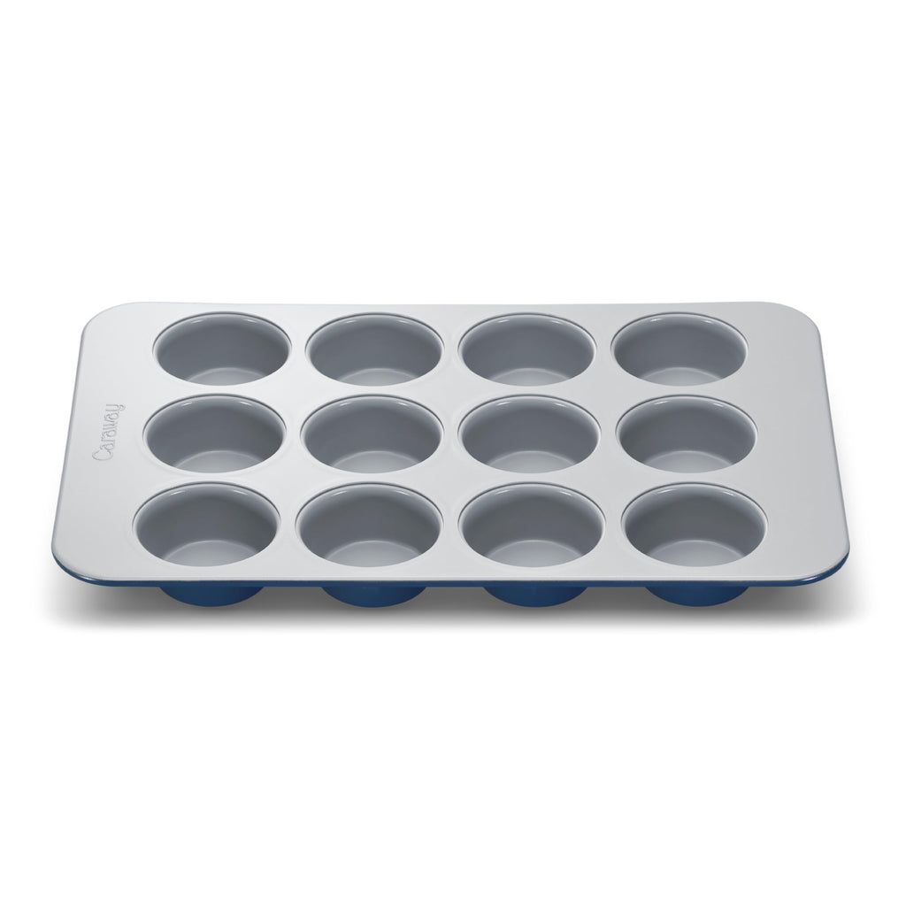Caraway Non-Stick Ceramic 12-Cup Muffin Pan - Naturally Slick Ceramic Coating - Non-Toxic, PTFE & PFOA Free - Perfect for Cupcakes, Muffins, and More - Cream