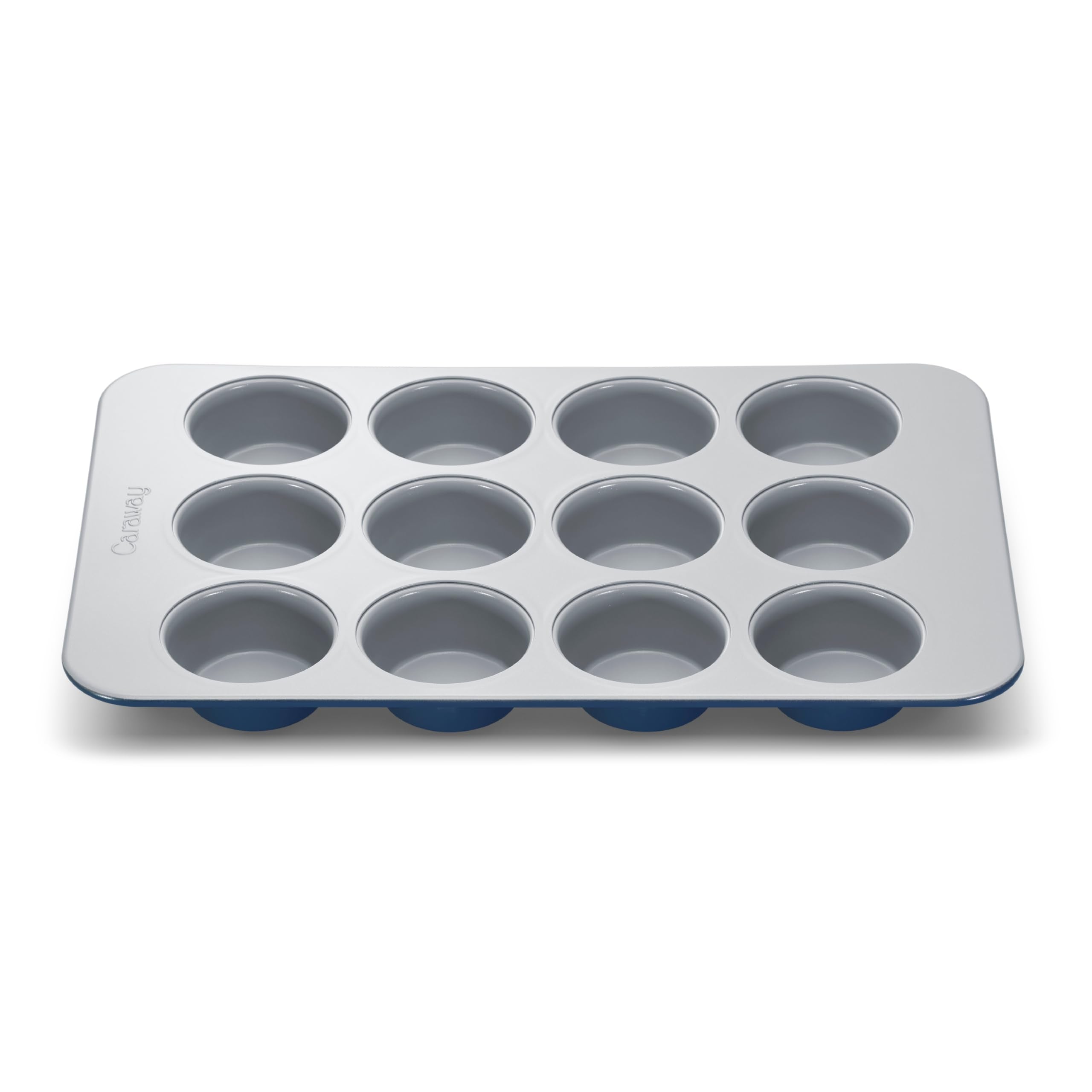 Caraway Non-Stick Ceramic 12-Cup Muffin Pan - Naturally Slick Ceramic Coating - Non-Toxic, PTFE & PFOA Free - Perfect for Cupcakes, Muffins, and More - Cream