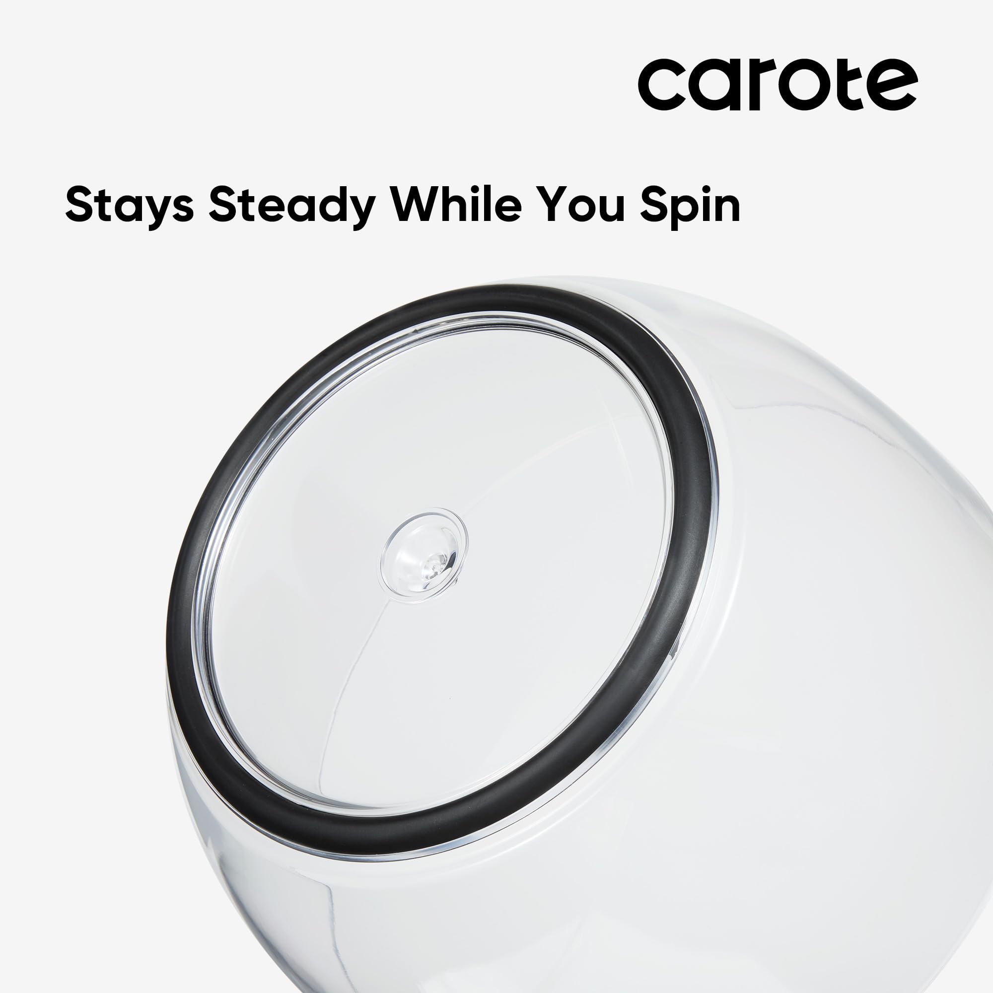 CAROTE 6.4 Qt Salad Spinner Large Lettuce Spinner Plastic Vegetable Fruit Washer, Vegetable Cleaner Salad Cleaner Lettuce Washer, Non-Slip Base, BPA-Free