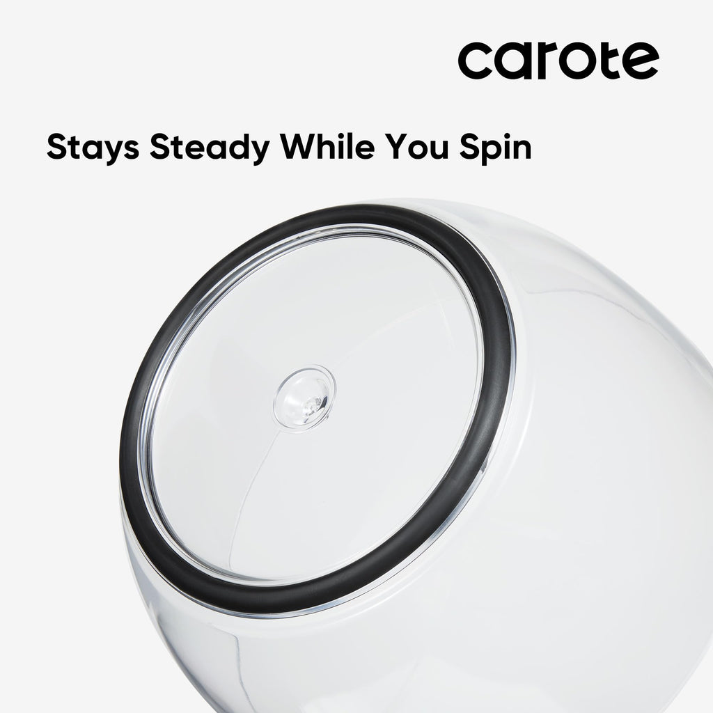 CAROTE 6.4 Qt Salad Spinner Large Lettuce Spinner Plastic Vegetable Fruit Washer, Vegetable Cleaner Salad Cleaner Lettuce Washer, Non-Slip Base, BPA-Free