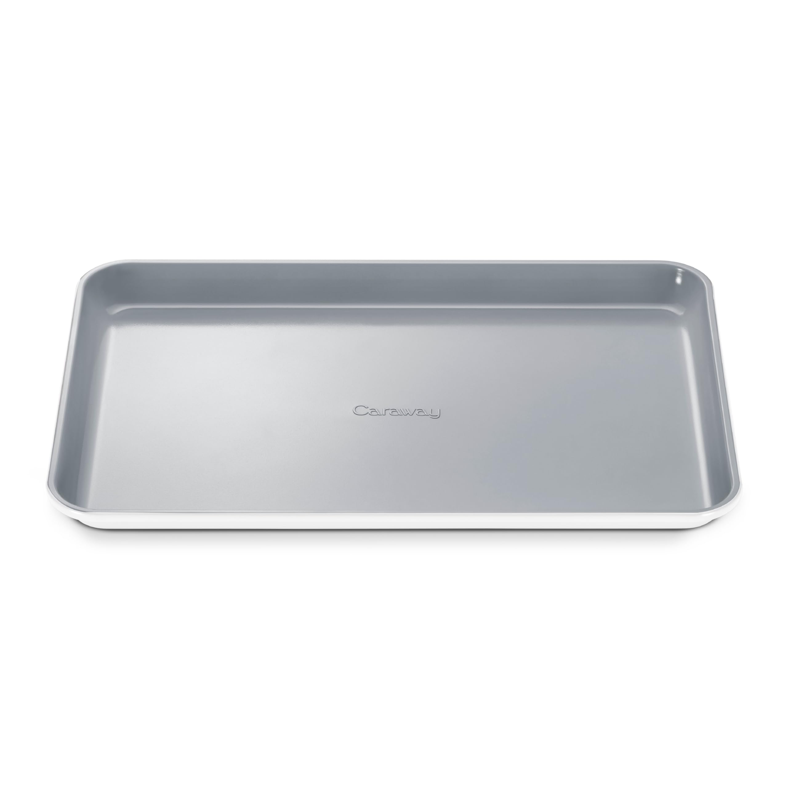 Caraway Nonstick Ceramic Small Baking Sheet (9x13”) – Non-Toxic, PTFE & PFOA Free – Oven Safe – Aluminized Steel Core – Mini Sheet Pan for Baking, Roasting & More - Cream