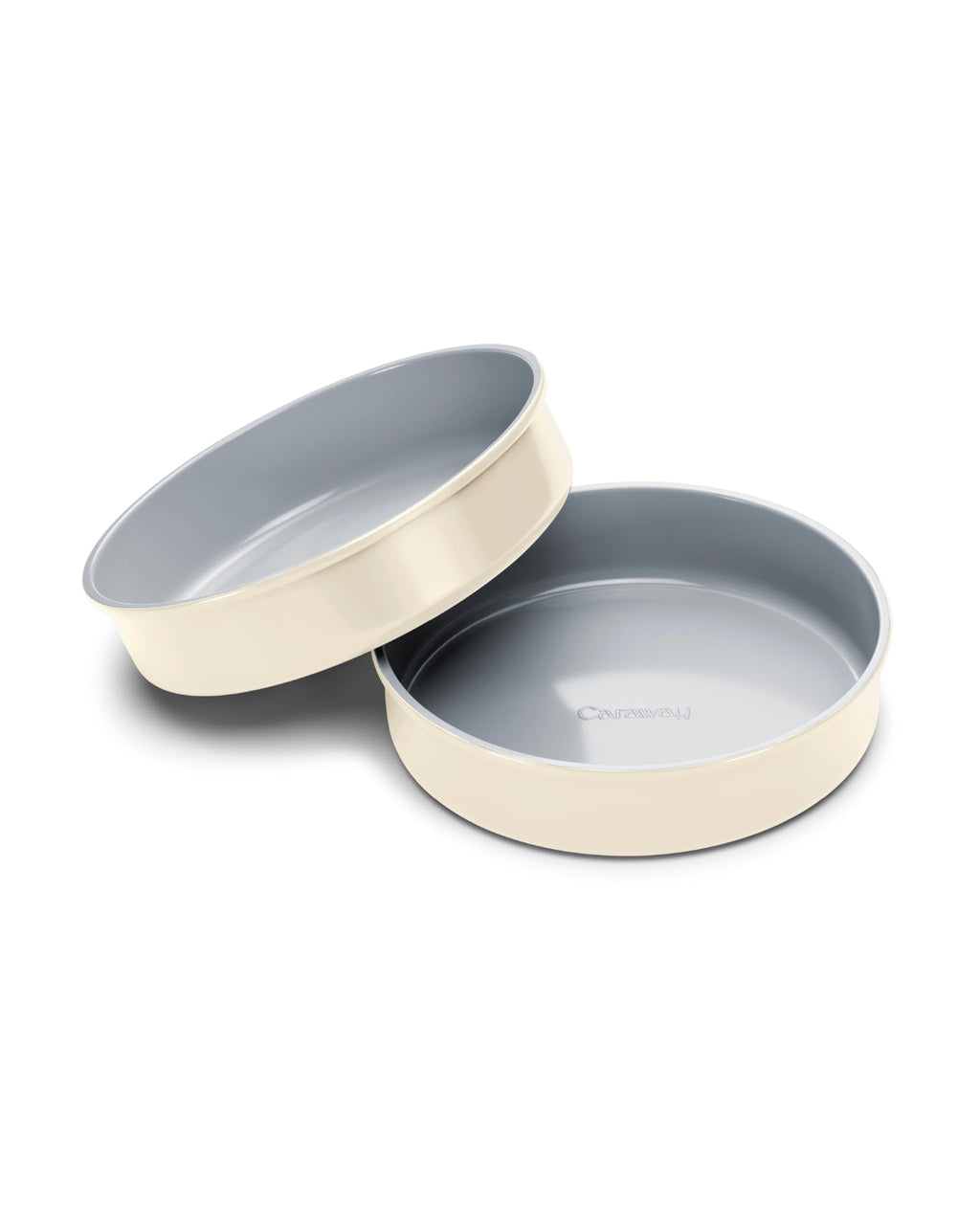Caraway 9” Circle Pan - Non-Stick Ceramic Coating - Free From Forever Chemicals - Perfect for Birthday Cakes, Tartes, & More - Cream