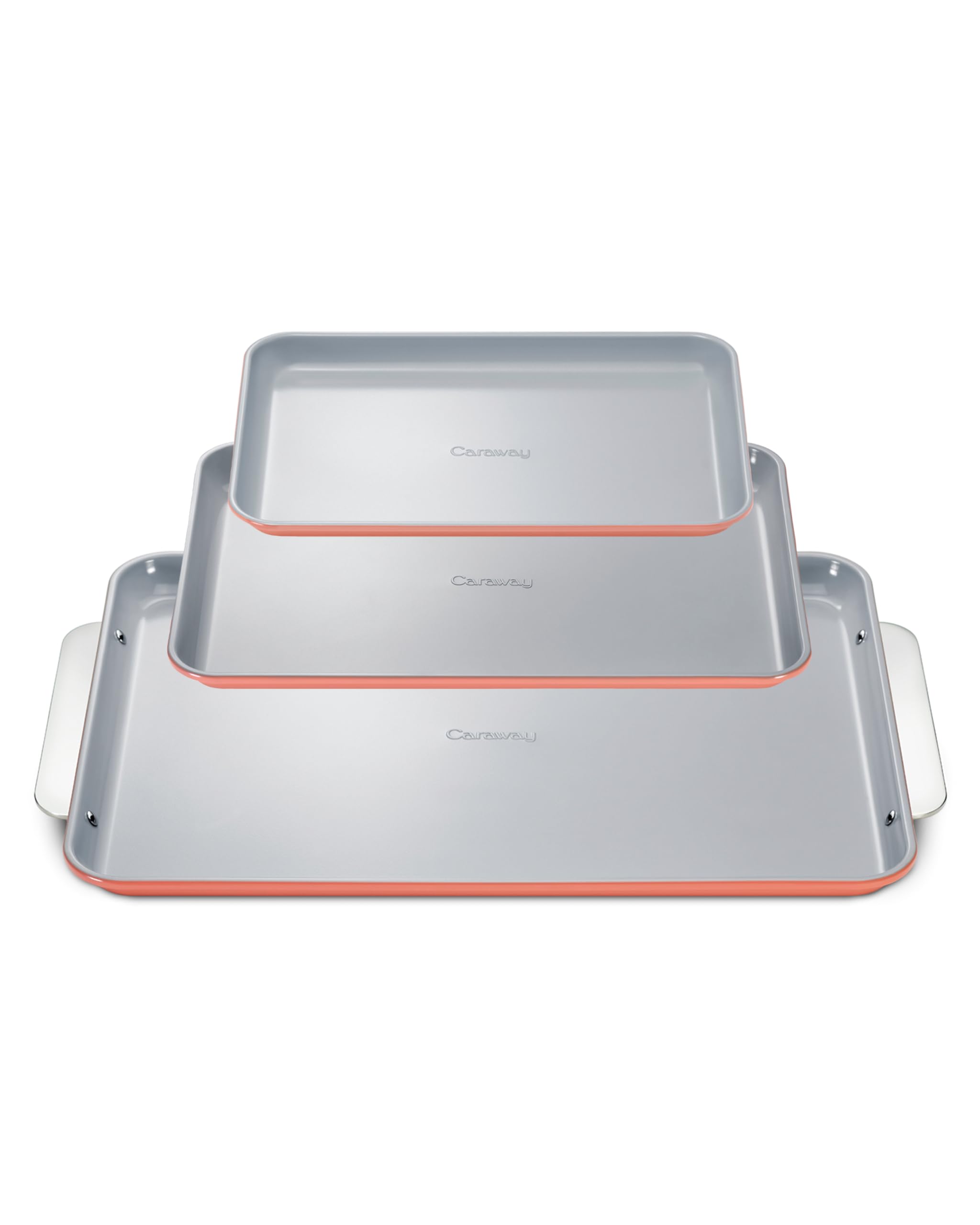 Caraway Nonstick Ceramic Small Baking Sheet (9x13”) – Non-Toxic, PTFE & PFOA Free – Oven Safe – Aluminized Steel Core – Mini Sheet Pan for Baking, Roasting & More - Cream