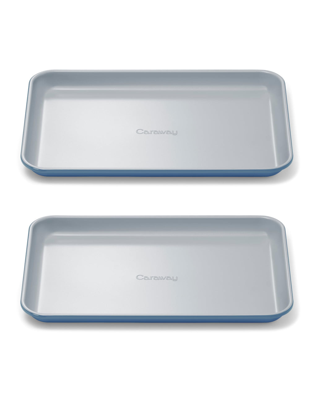 Caraway Non-Stick Ceramic Medium Baking Sheet Duo - Naturally Slick Ceramic Coating - Non-Toxic, PTFE & PFOA Free - Perfect for Baking, Roasting, and More - Medium (15" x 10") - Cream