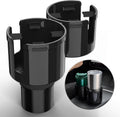 TYKOR Car Cup Holder Expander, 2 in 1 Cup Holder Extender Adapter with Expandable Base, Fits Yeti, Hydroflask, Large Water Bottles 10-46 OZ