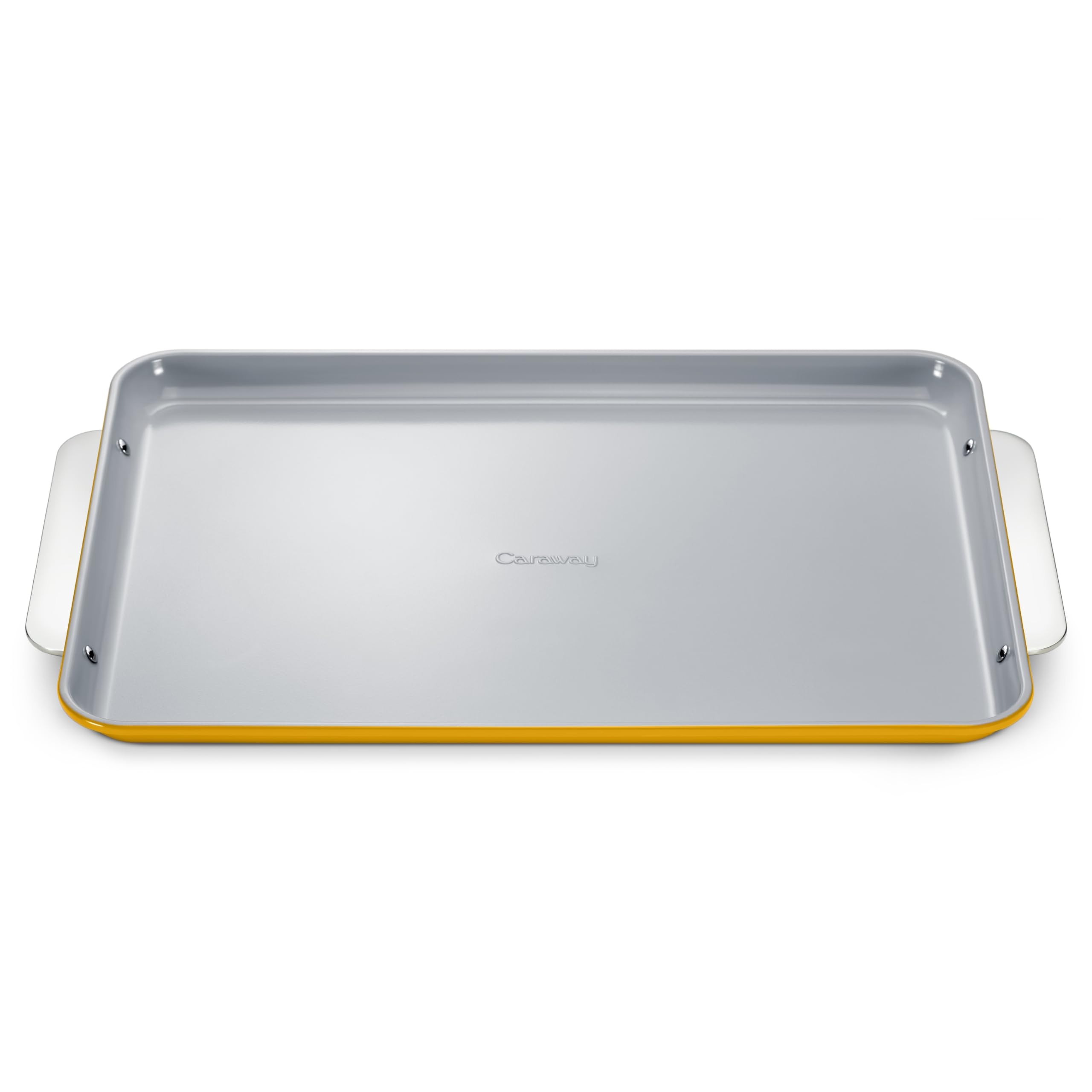 Caraway Nonstick Ceramic Small Baking Sheet (9x13”) – Non-Toxic, PTFE & PFOA Free – Oven Safe – Aluminized Steel Core – Mini Sheet Pan for Baking, Roasting & More - Cream