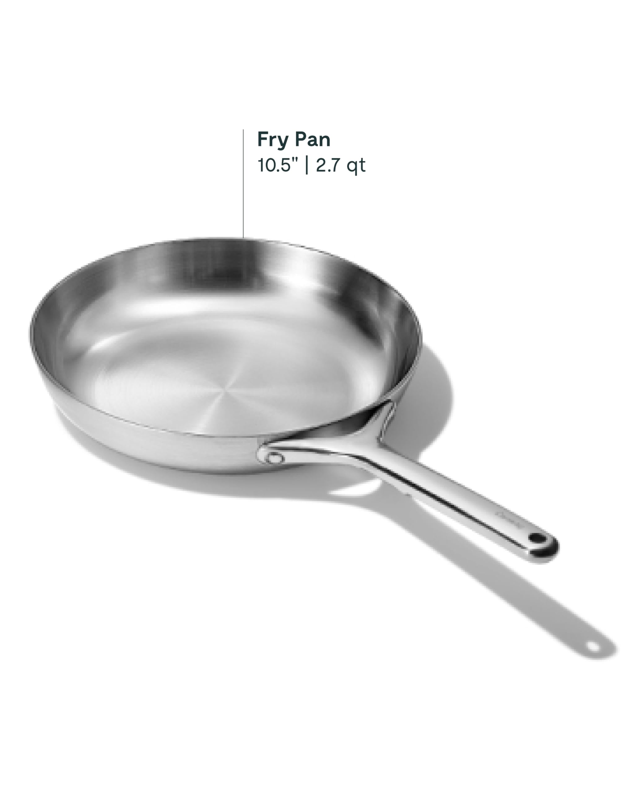 Caraway Stainless Steel Mini Fry Pan - 8 Inch Stainless Steel Frying Pan – Oven Safe & Compatible with All Stovetops – Non Toxic, PTFE & PFOA Free