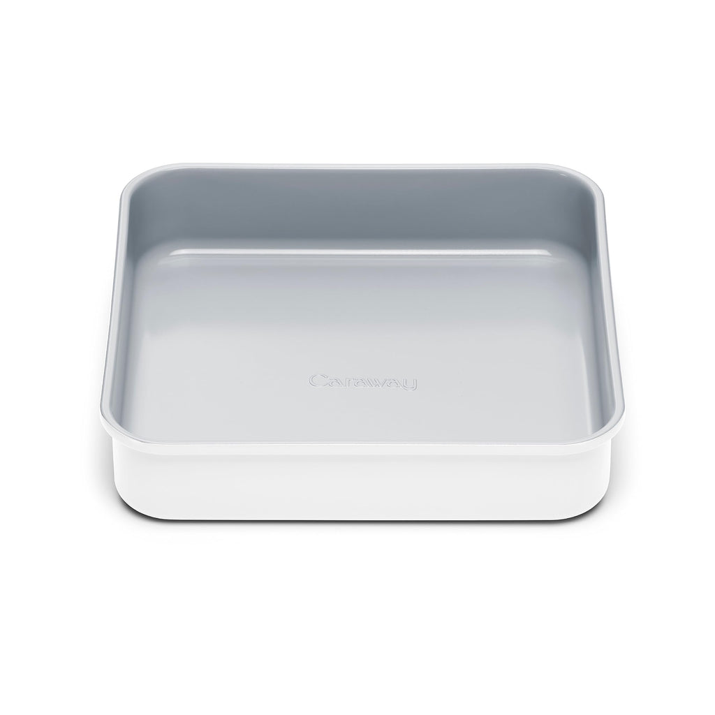Caraway 9” Square Pan - Non-Stick Ceramic Coating - Free From Forever Chemicals - Cake Pan Perfect for Brownies, Lemon Bars, & More - Cream