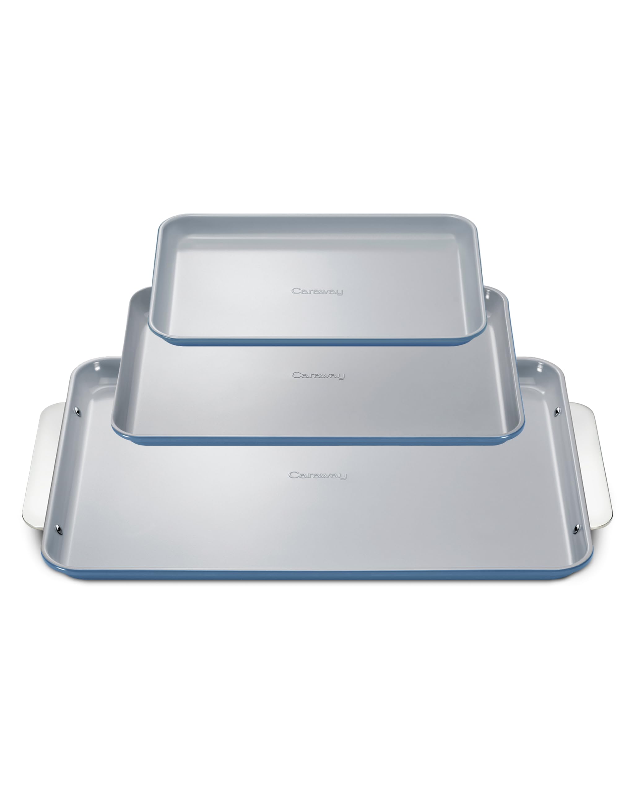Caraway Nonstick Ceramic Small Baking Sheet (9x13”) – Non-Toxic, PTFE & PFOA Free – Oven Safe – Aluminized Steel Core – Mini Sheet Pan for Baking, Roasting & More - Cream