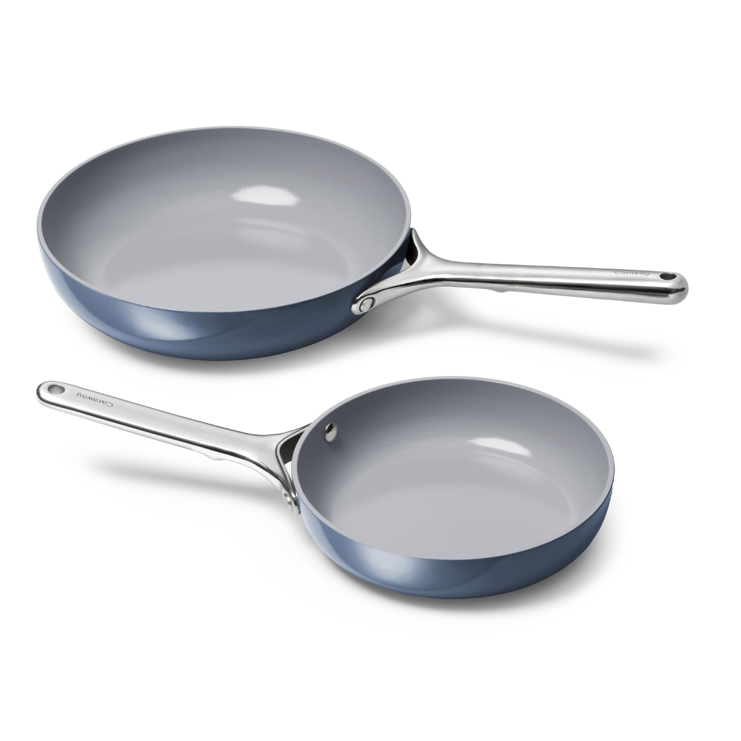 Caraway Nonstick Ceramic Frying Pan (2.7 qt, 10.5") - Non Toxic, PTFE & PFOA Free - Oven Safe & Compatible with All Stovetops (Gas, Electric & Induction) - Cream