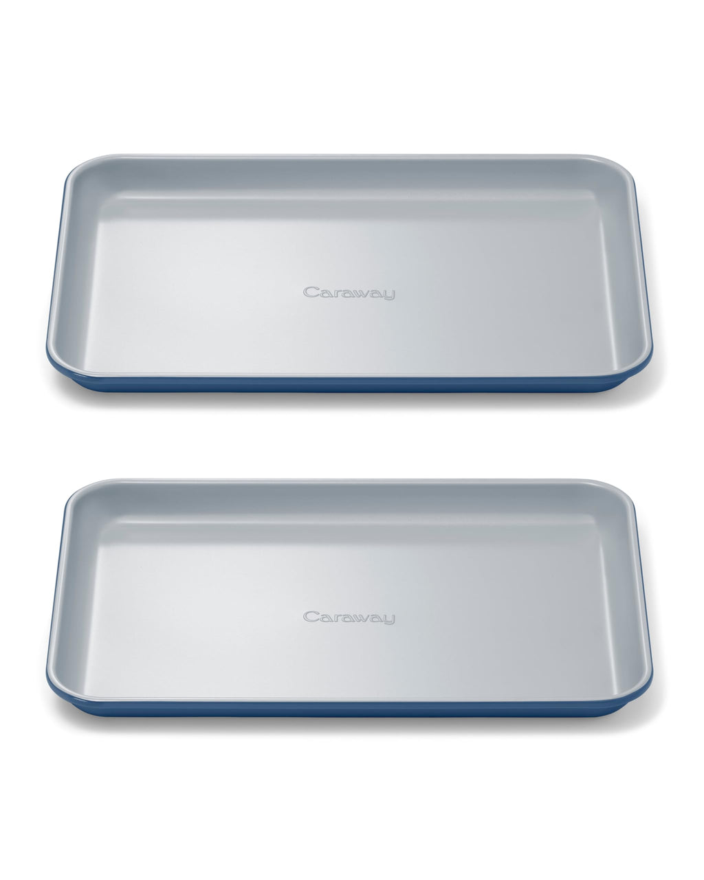 Caraway Non-Stick Ceramic Medium Baking Sheet Duo - Naturally Slick Ceramic Coating - Non-Toxic, PTFE & PFOA Free - Perfect for Baking, Roasting, and More - Medium (15" x 10") - Cream