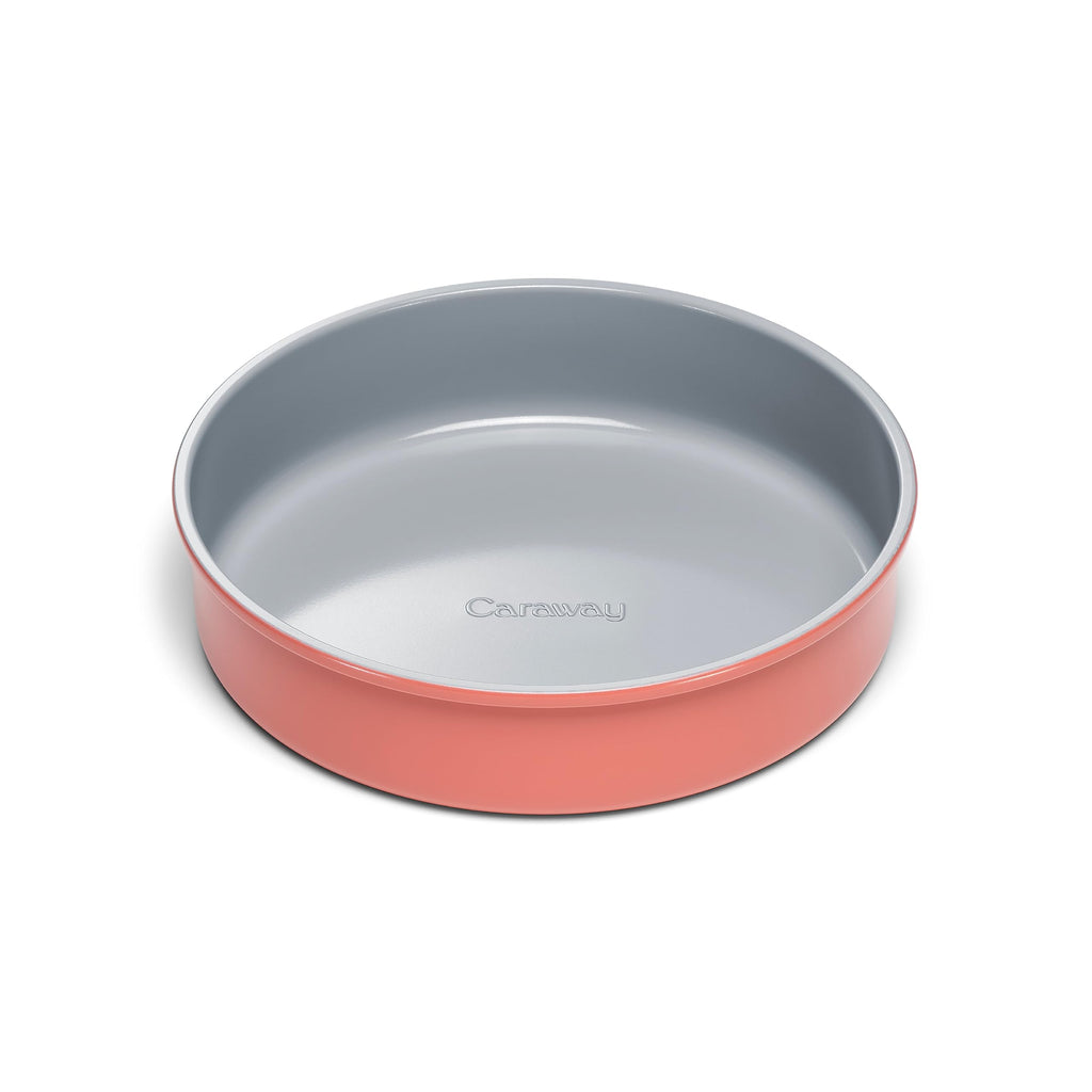 Caraway 9” Circle Pan - Non-Stick Ceramic Coating - Free From Forever Chemicals - Perfect for Birthday Cakes, Tartes, & More - Cream
