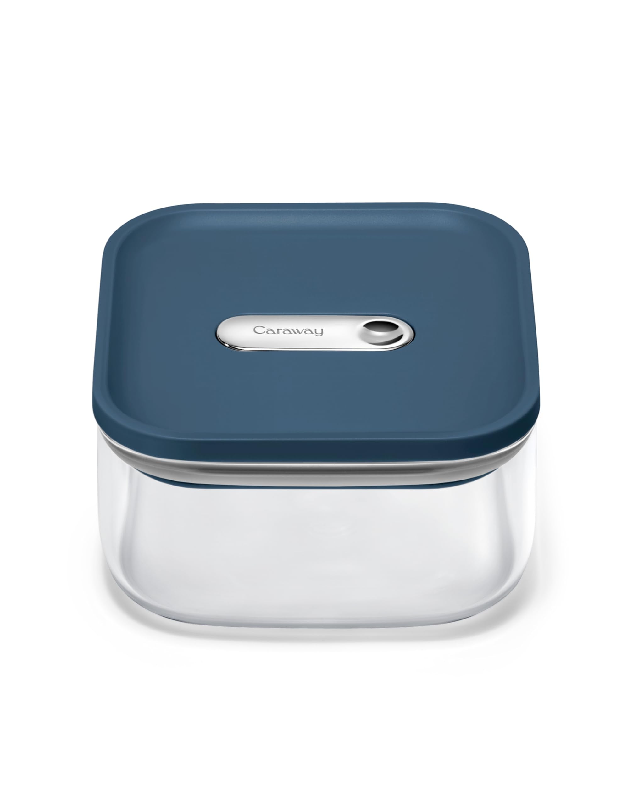 Caraway 4qt Glass Airtight Food Storage Container with Lid – Non-Toxic, BPA-Free Kitchen Storage Container – Stackable, Space-Saving Airtight Container for Dry Goods and More - Cream