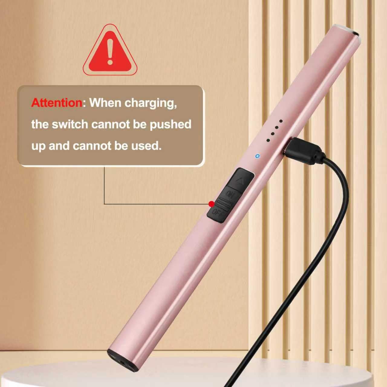Electric Candle Lighter Rechargeable USB: Mothers Day Birthday Gifts for Mom Women Her Windproof Flameless Dual Arc Camping Kitchen Lighters for Candle Safety Lock Christmas Stocking Stuffers