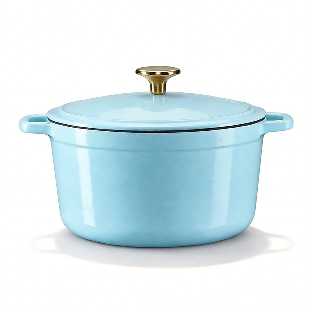 CAROTE 7QT Enameled Cast Iron Dutch Oven Pot with Lid, Heavy-Duty Dutch Ovens for Sourdough Bread Baking, Braising, Stews, Roasting, Healthy & Non-Toxic, Dual Handles, All Stovetop Compatible, Oven Safe up to 500° F, Cream White