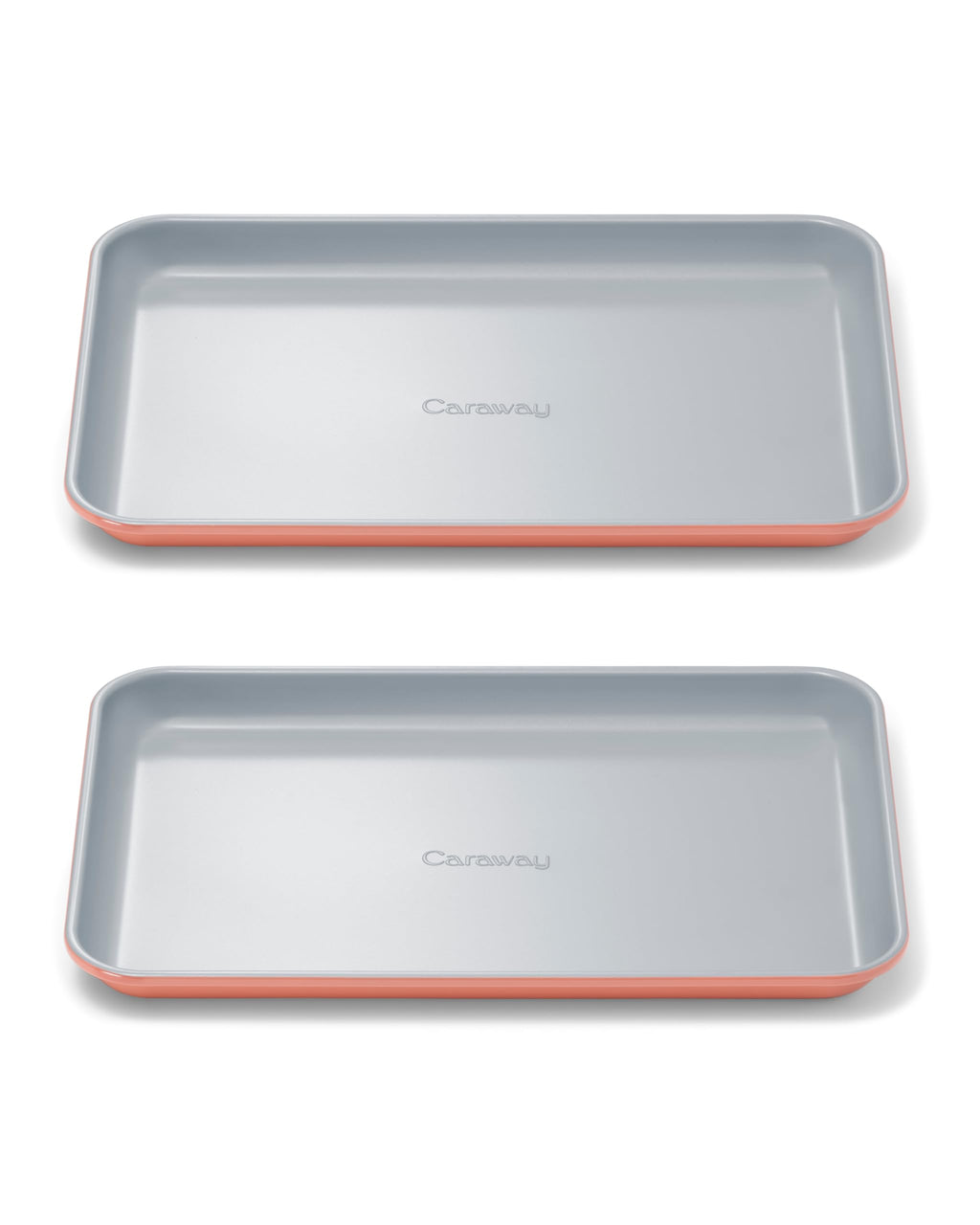 Caraway Non-Stick Ceramic Medium Baking Sheet Duo - Naturally Slick Ceramic Coating - Non-Toxic, PTFE & PFOA Free - Perfect for Baking, Roasting, and More - Medium (15" x 10") - Cream